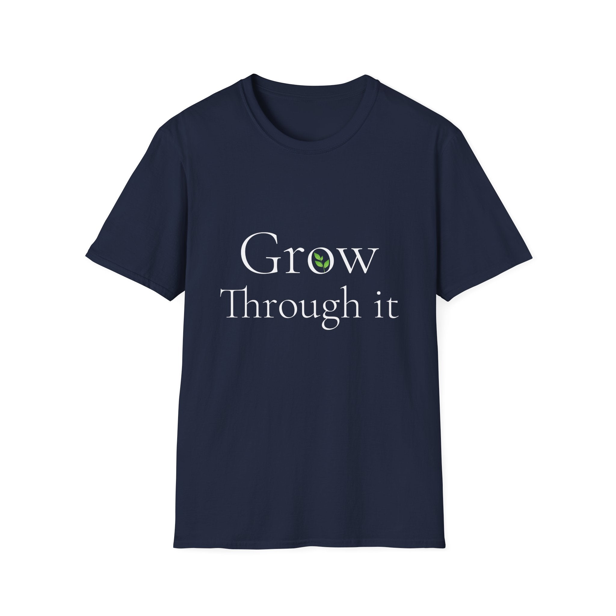 Spring Theme, Minimalist Typography T-Shirt, Grow Through It Graphic Tee