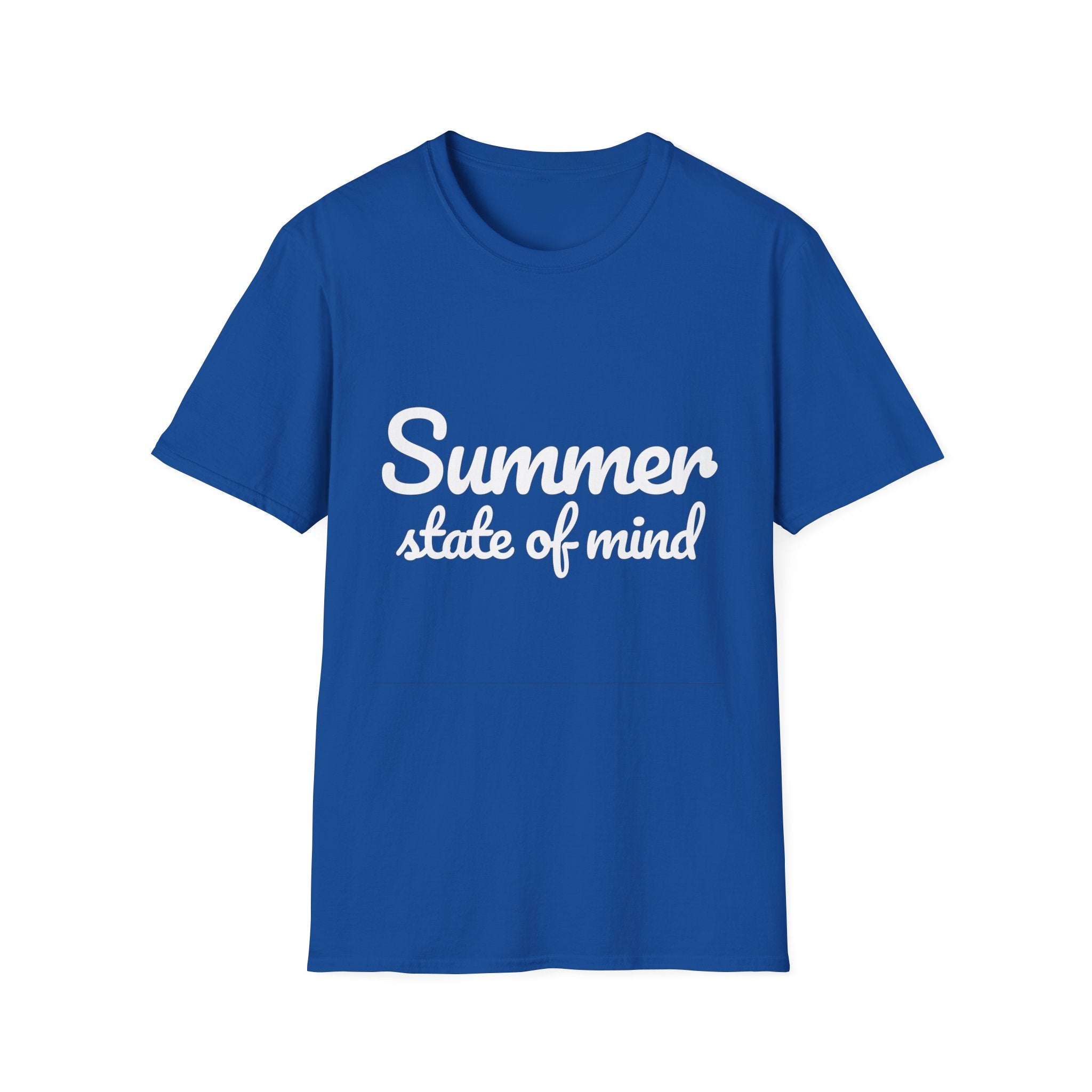 Summer Theme Minimalist Typography T-Shirt, Summer State of Mind T-Shirt