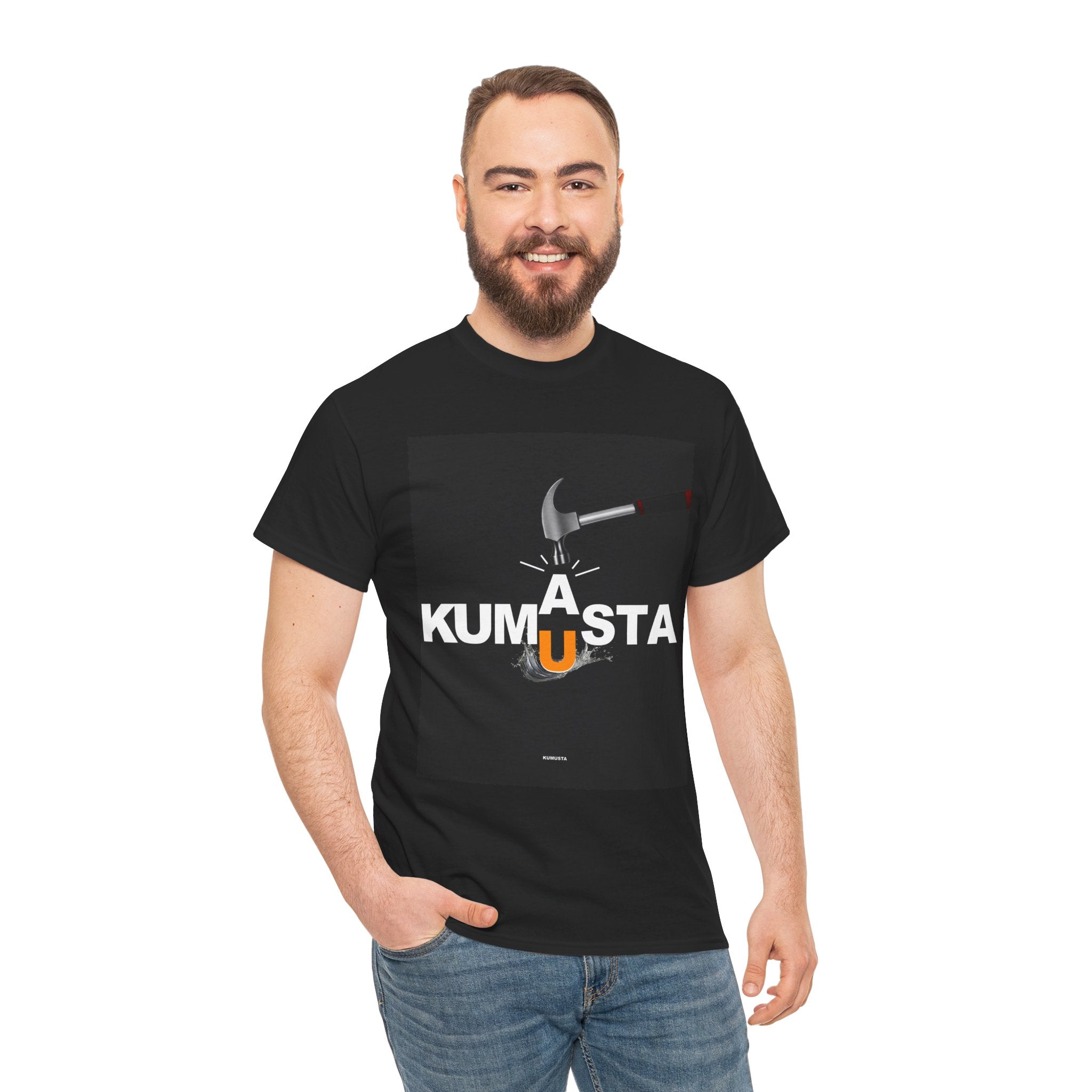 Kumusta Filipino Graphic T Shirt Flaming A Letter Design