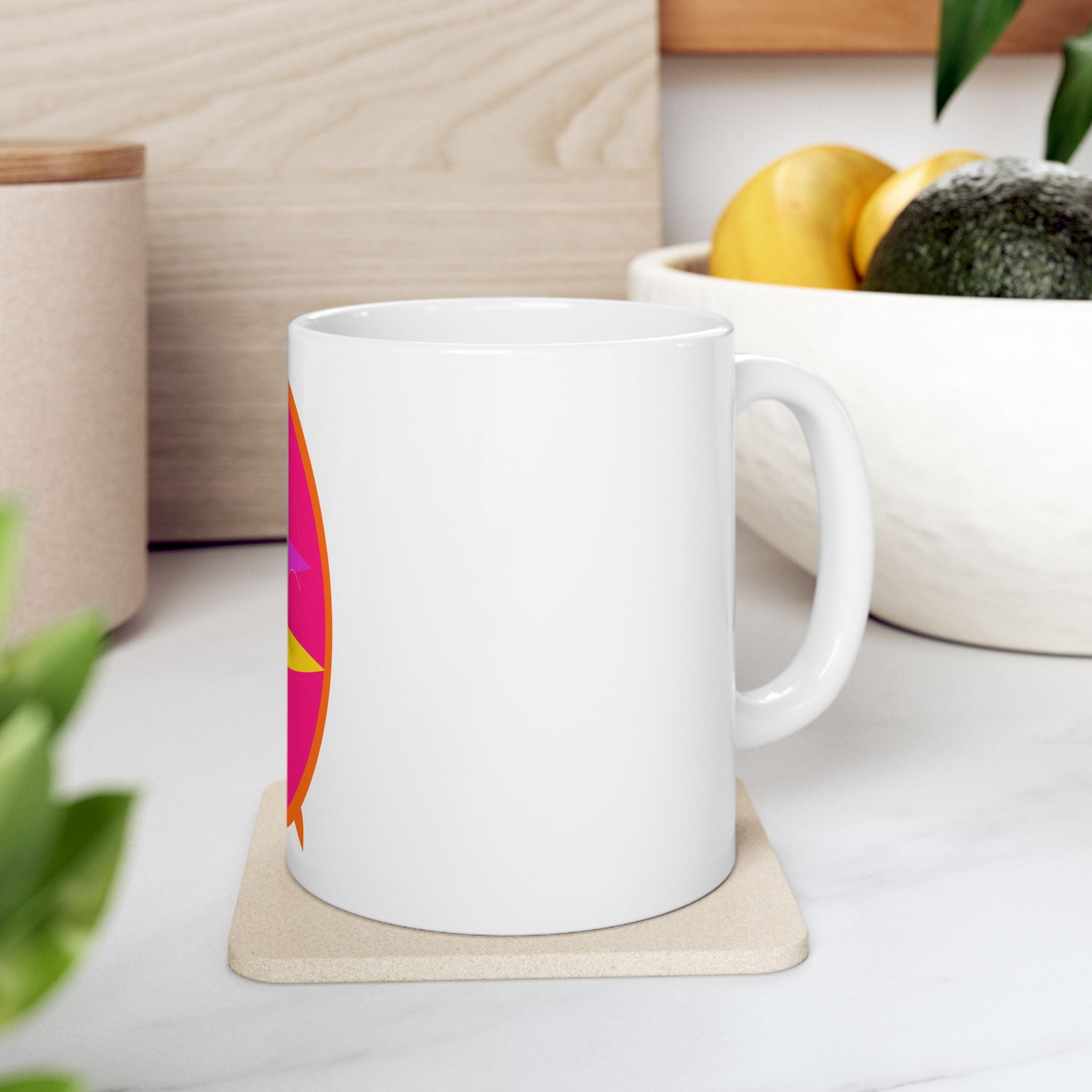 Summer Surfboard Ceramic Mug | Beach Vibes Coffee Cup