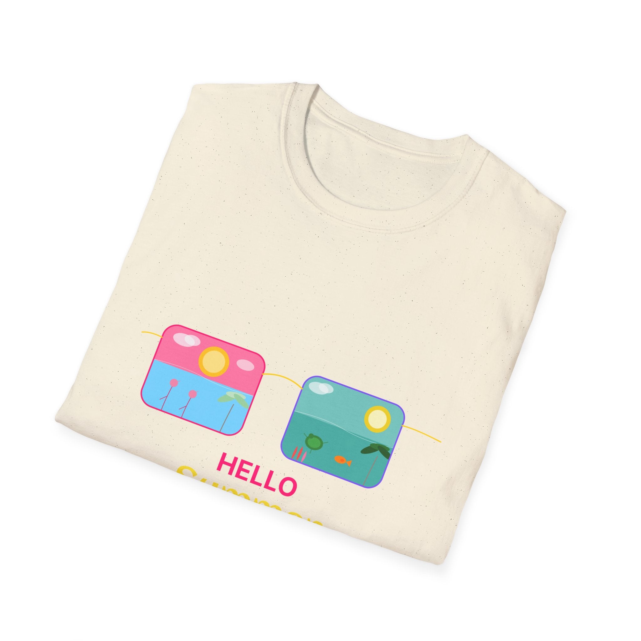 Summer Vibes Lightweight Beach T-Shirt | Soft Ring-Spun Cotton Tee