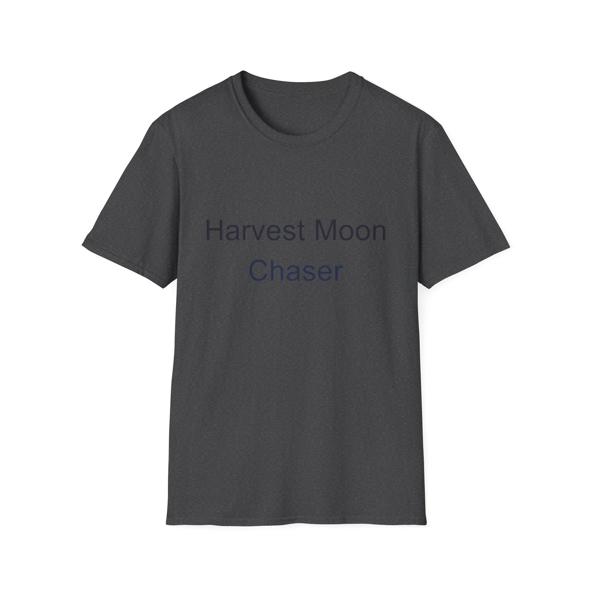 Fall Theme Minimalist Typography T-Shirt, Harvest Moon Chaser Tee