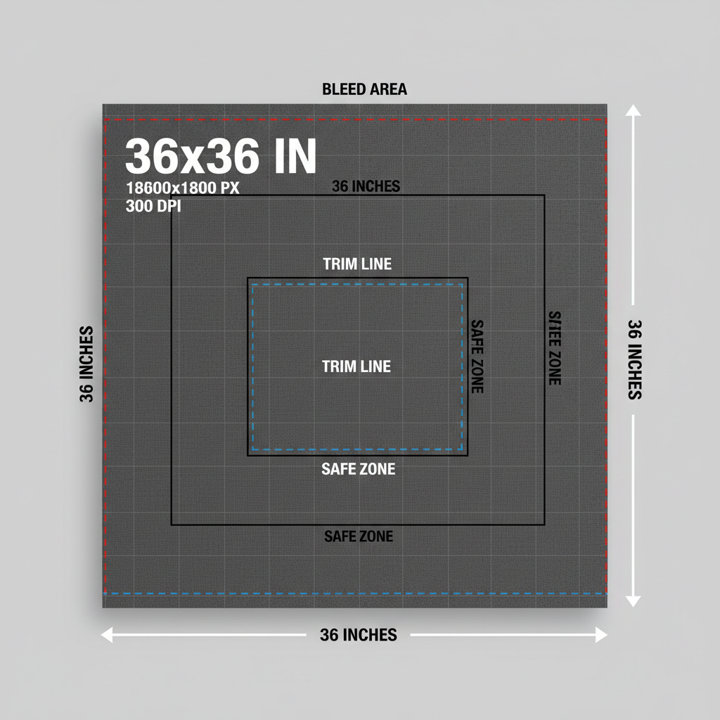 36x36 Canvas Print Size Guide