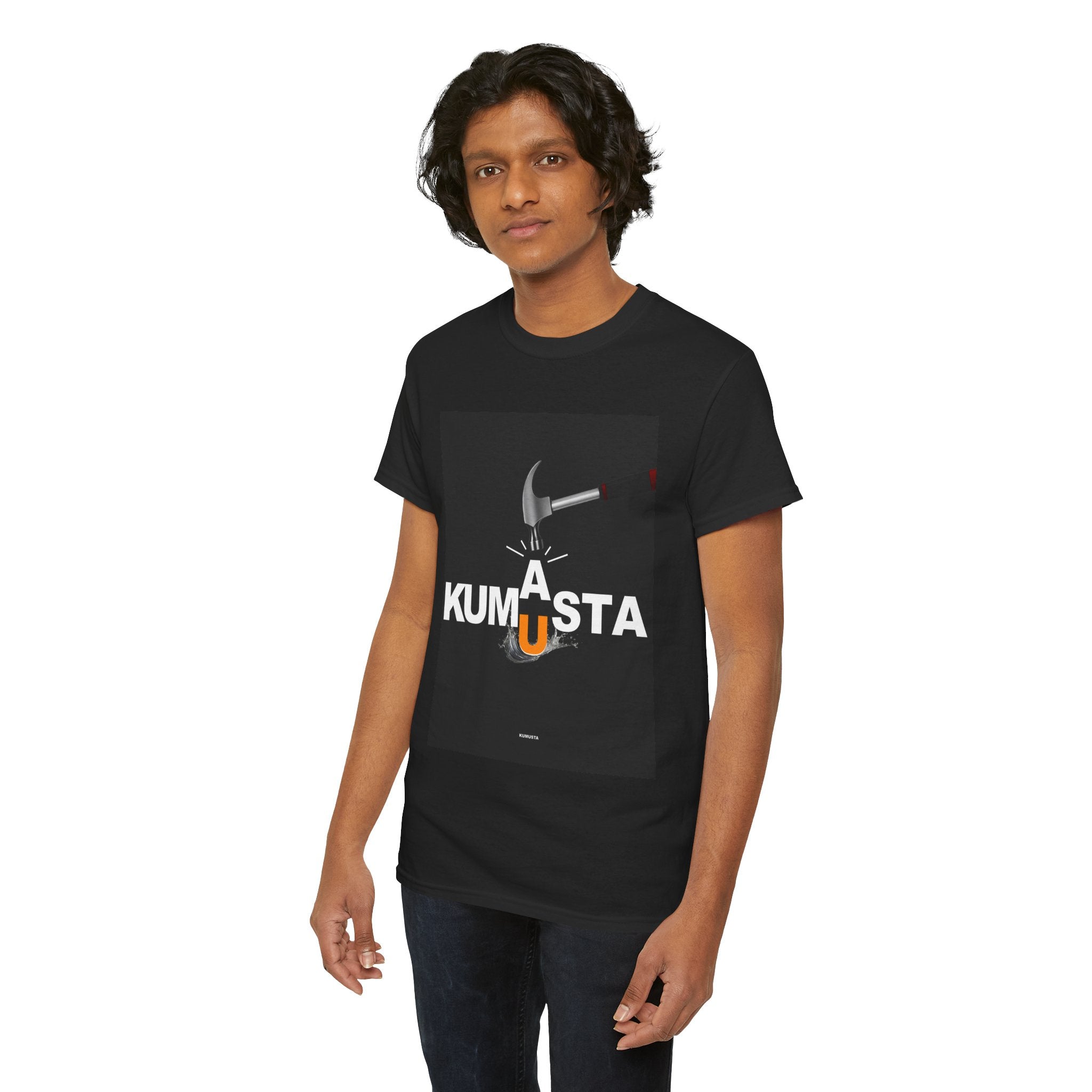 Kumusta Filipino Graphic T Shirt Flaming A Letter Design