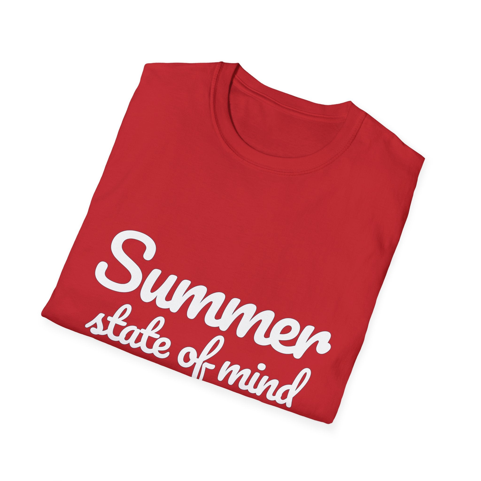 Summer Theme Minimalist Typography T-Shirt, Summer State of Mind T-Shirt