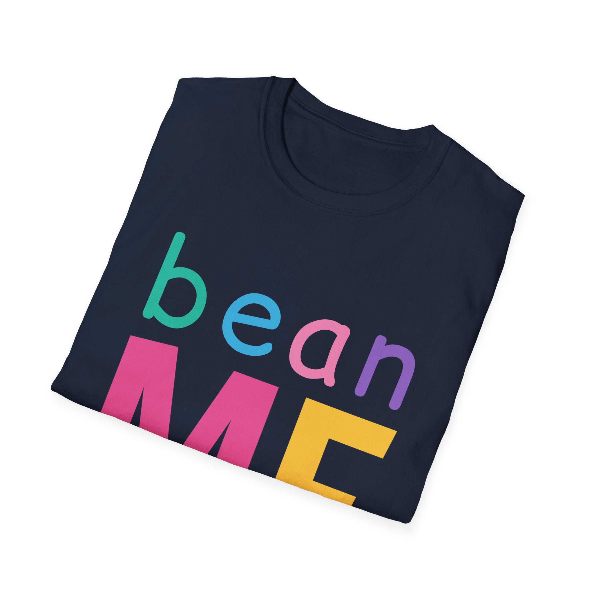 Colorful Theme Typography T-Shirt, Bean Me Colorful Playful Graphic Tee