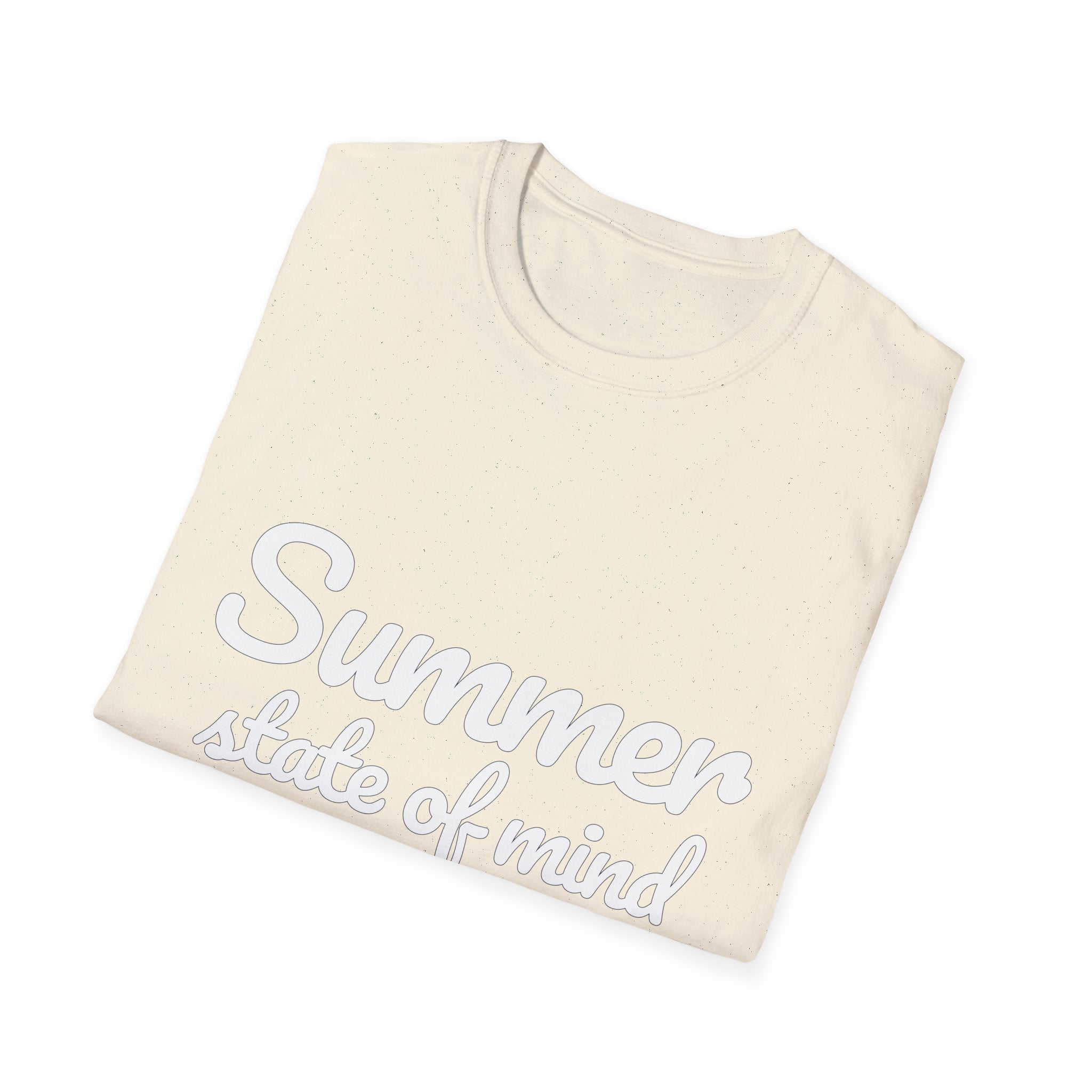 Summer Theme Minimalist Typography T-Shirt, Summer State of Mind T-Shirt