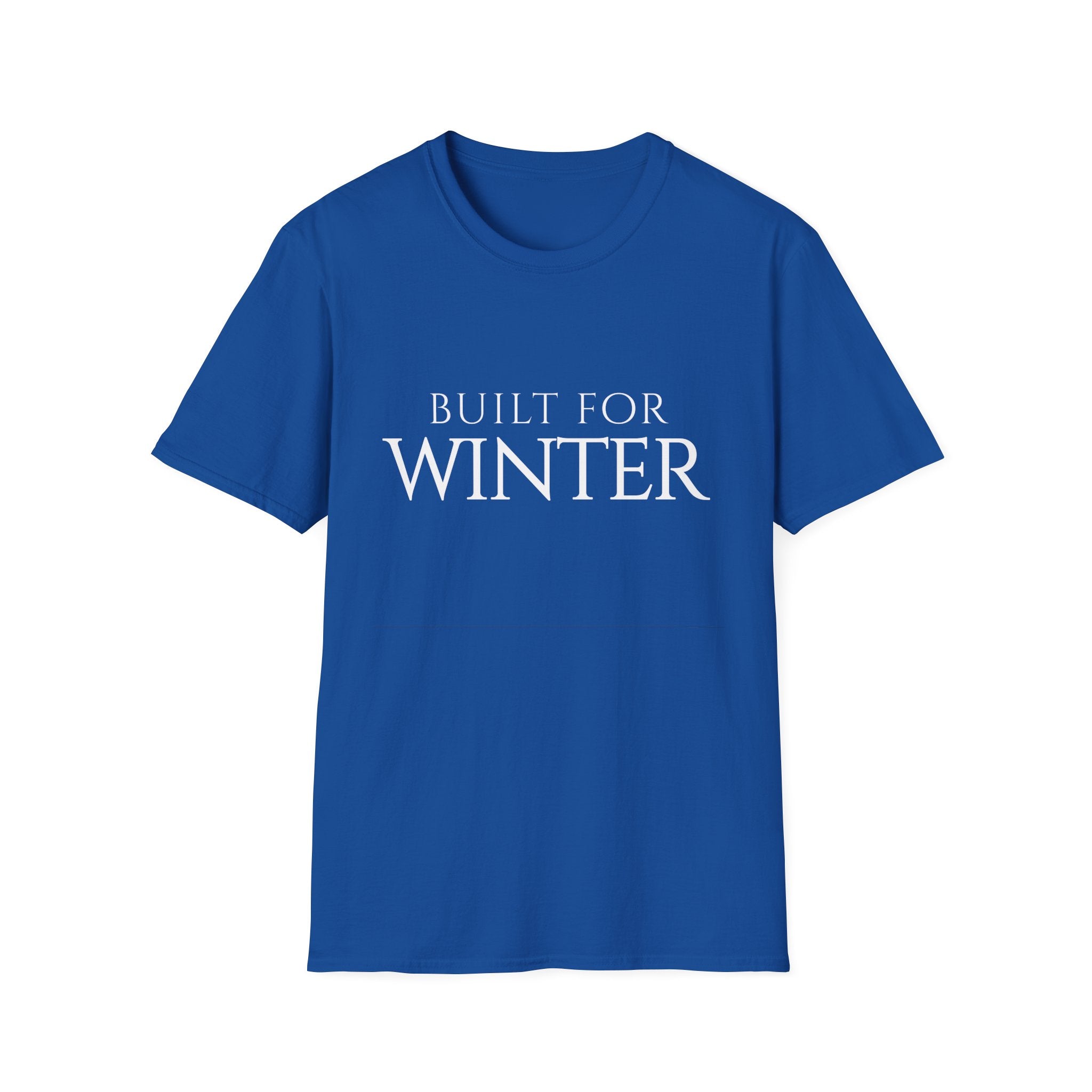 Winter Theme Minimalist Typography Graphic T-Shirt, Built For Winter Tee
