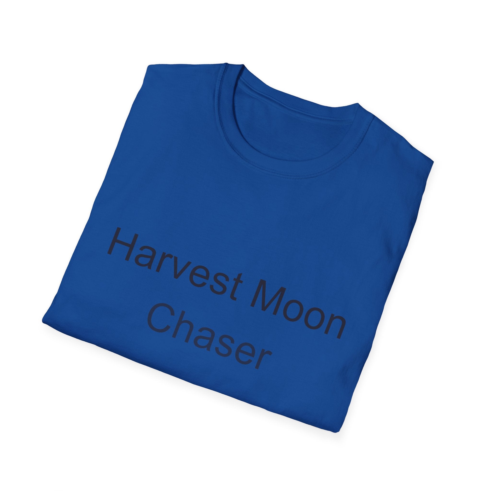 Fall Theme Minimalist Typography T-Shirt, Harvest Moon Chaser Tee