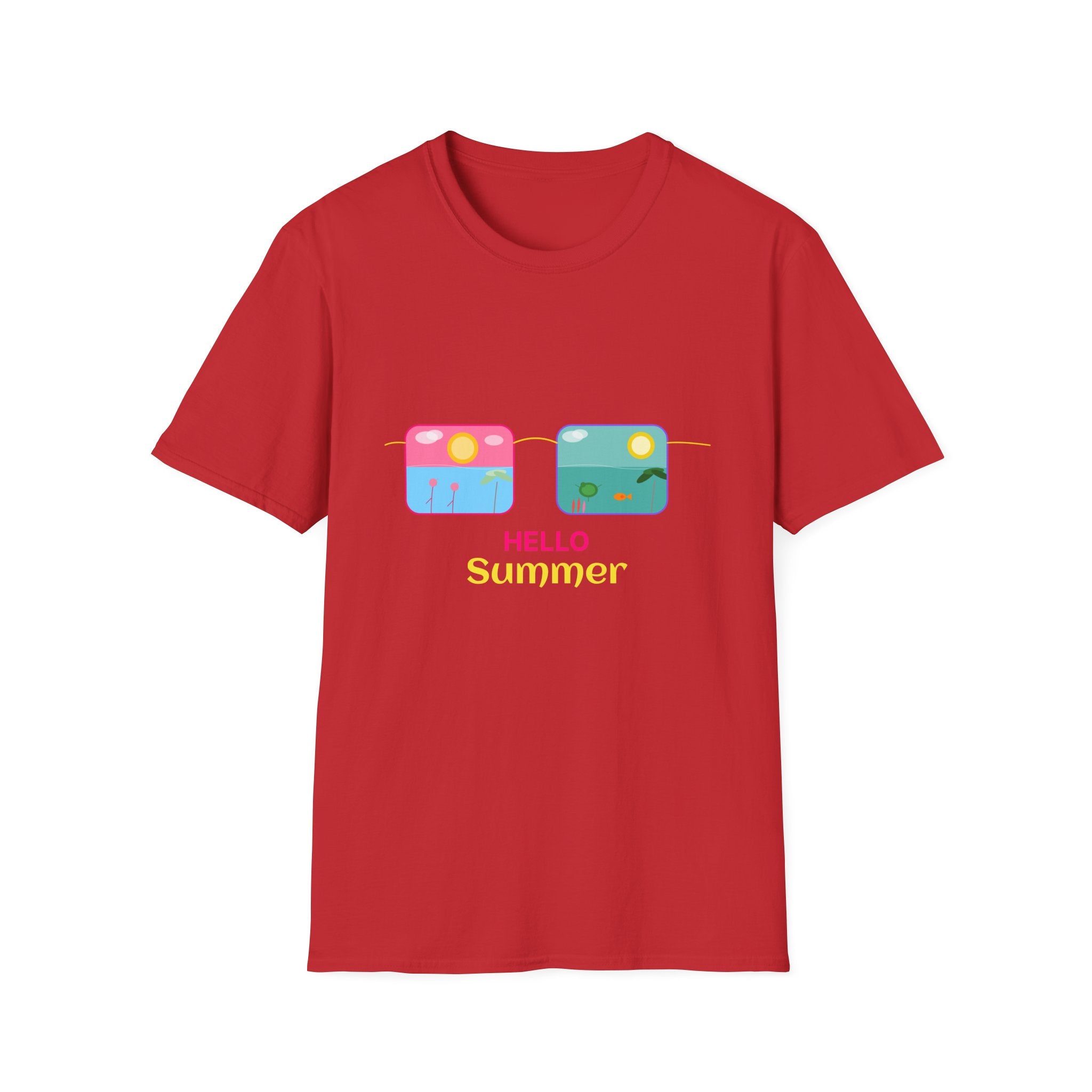 Summer Vibes Lightweight Beach T-Shirt | Soft Ring-Spun Cotton Tee