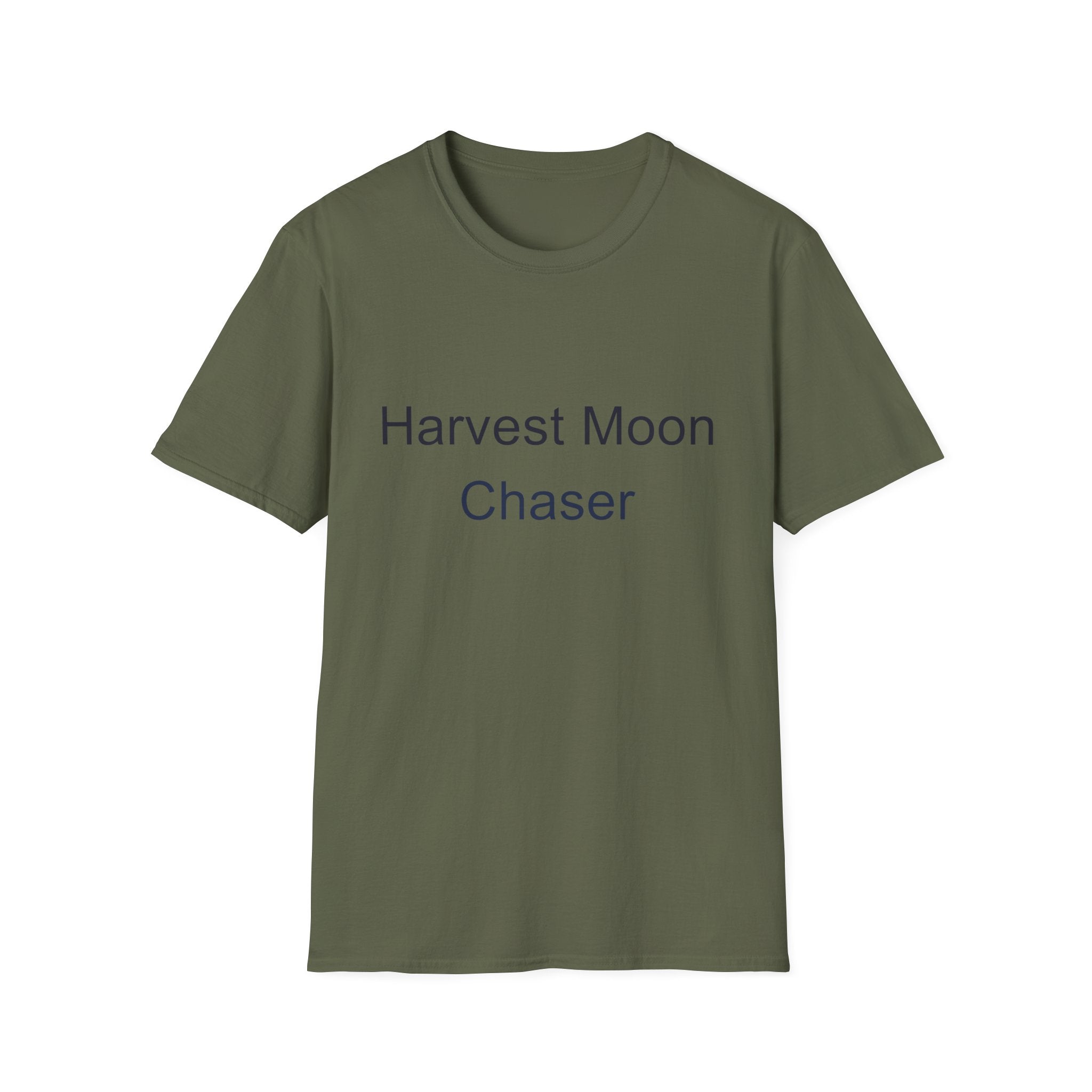 Fall Theme Minimalist Typography T-Shirt, Harvest Moon Chaser Tee