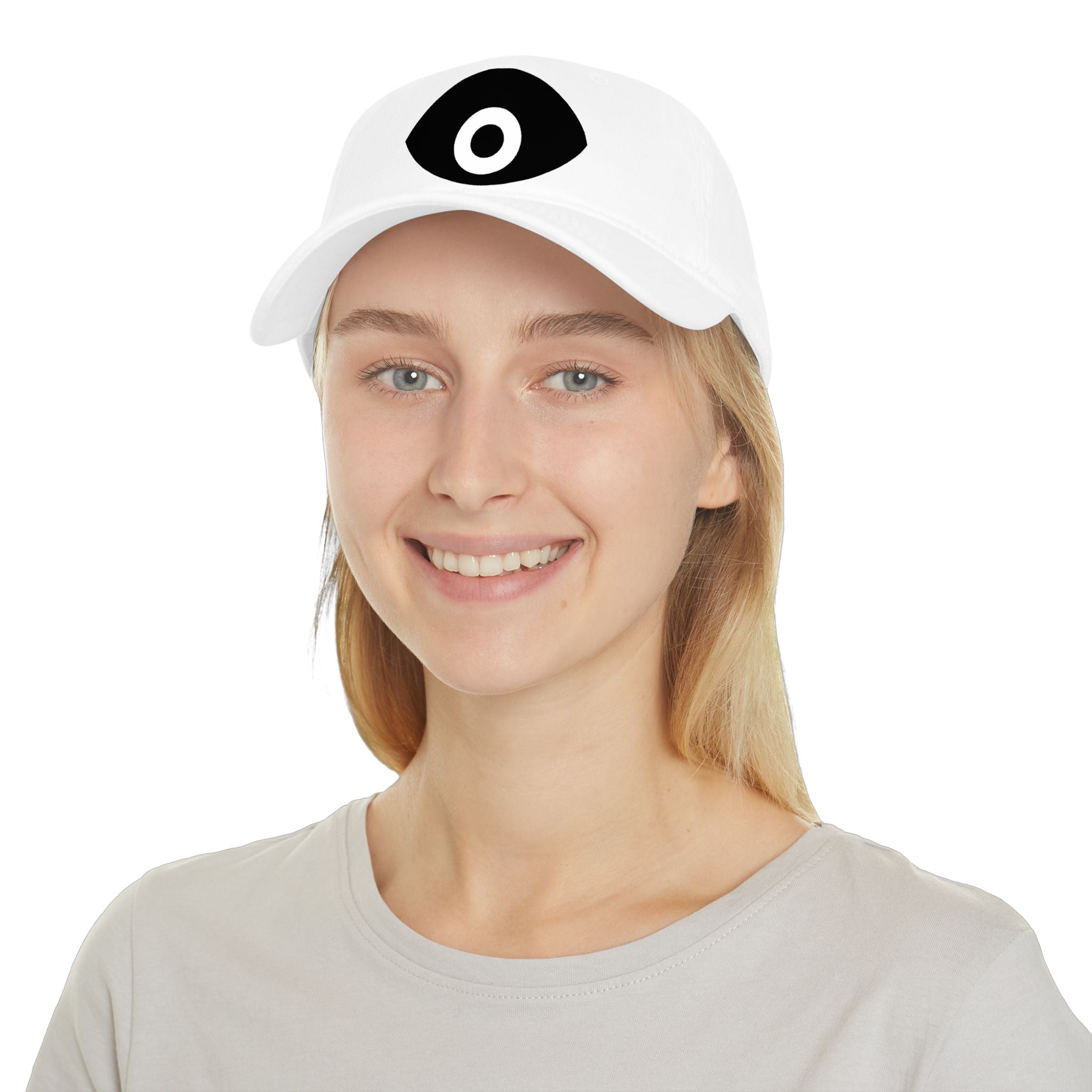 Evil Eye Embroidered Cap | Minimal Protective Symbol Baseball Hat