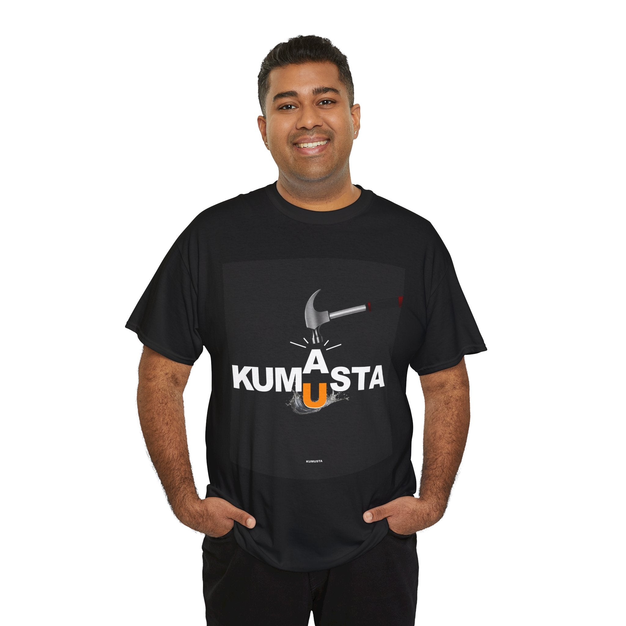 Kumusta Filipino Graphic T Shirt Flaming A Letter Design