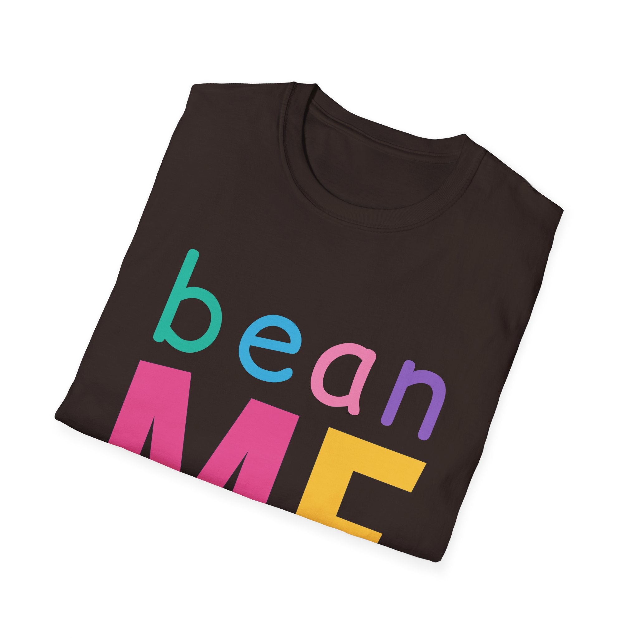 Colorful Theme Typography T-Shirt, Bean Me Colorful Playful Graphic Tee