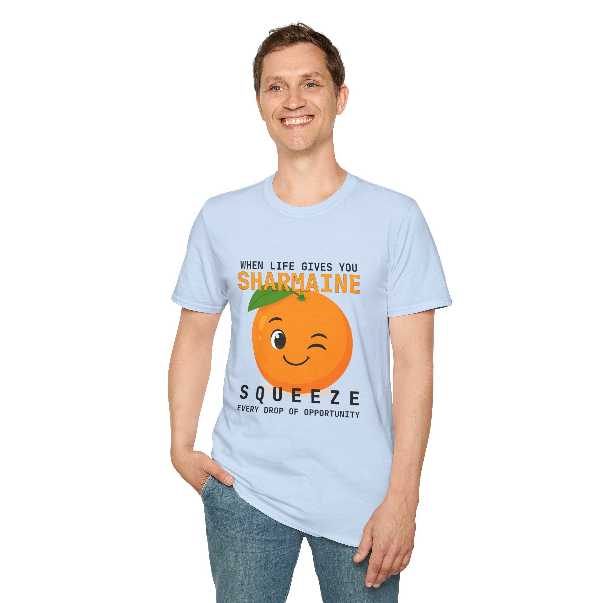 Funny Theme Typography Graphic T-Shirt: When Life Gives You Orange, Squeeze Every Drop of Opportunity