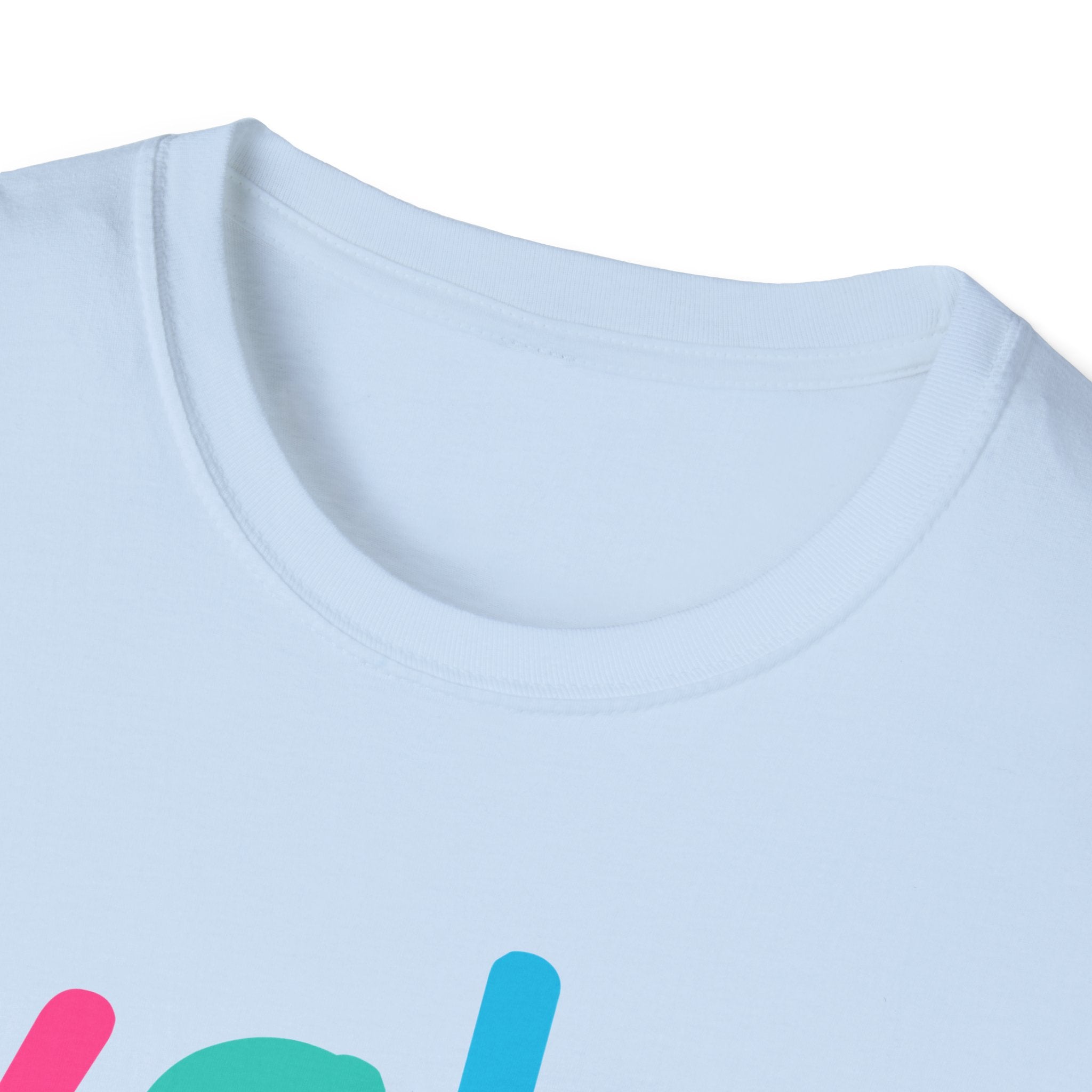 Colorful Theme Typography T-Shirt, Wake Me Graphic Tee