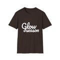 Summer Theme Minimalist Typography T-Shirt, Glow Season Script Tee