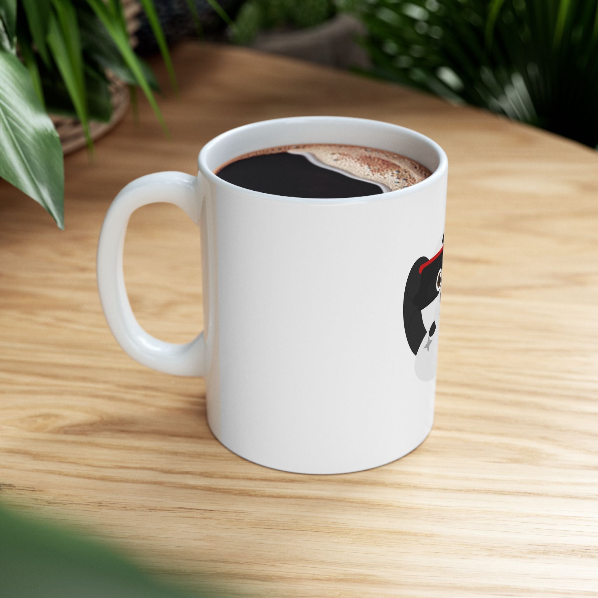 Dalmatian Ninja Dog Ceramic Mug | Cute Spotted Puppy Coffee Cup