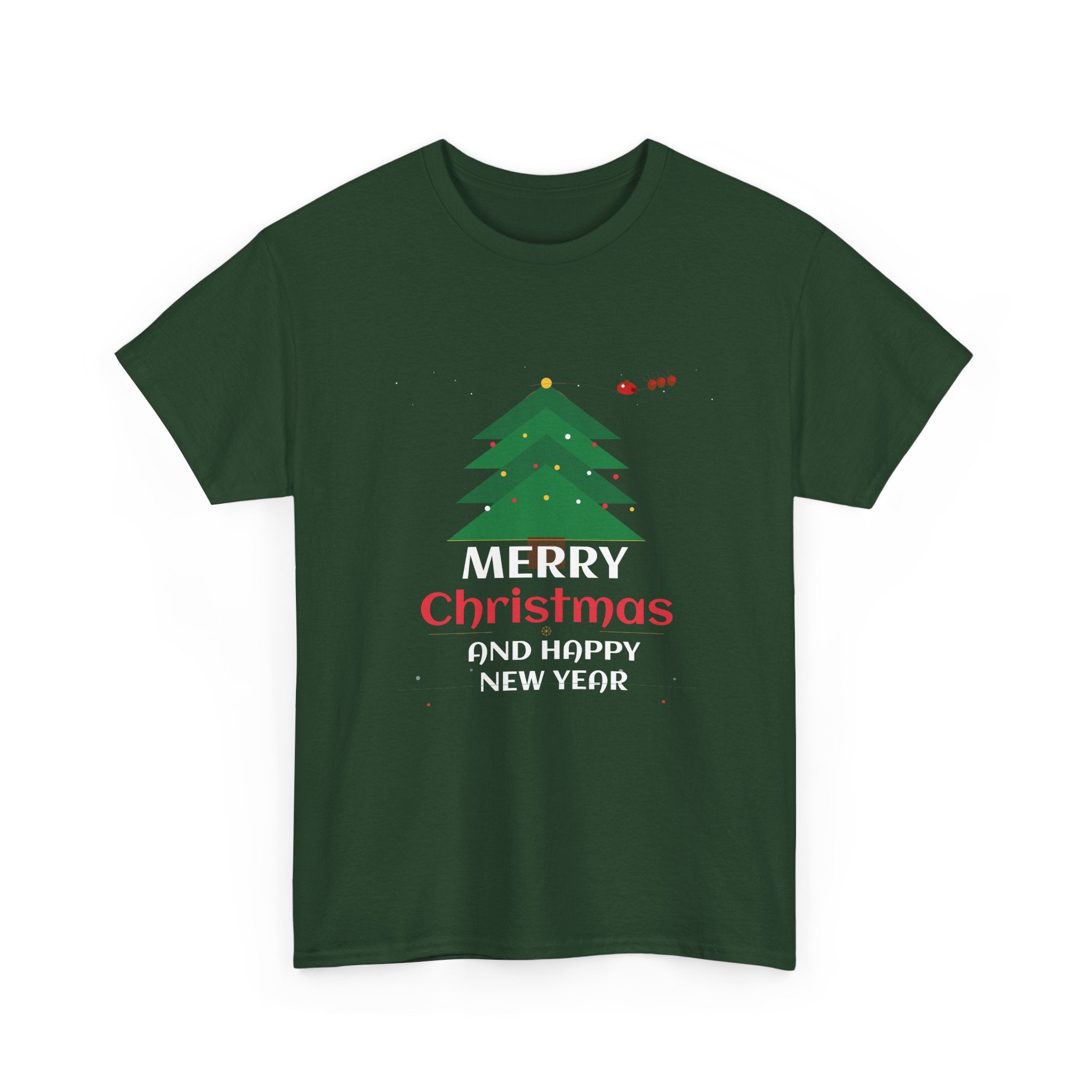 Merry Christmas Holiday Graphic T-Shirt | Festive Cotton Tee