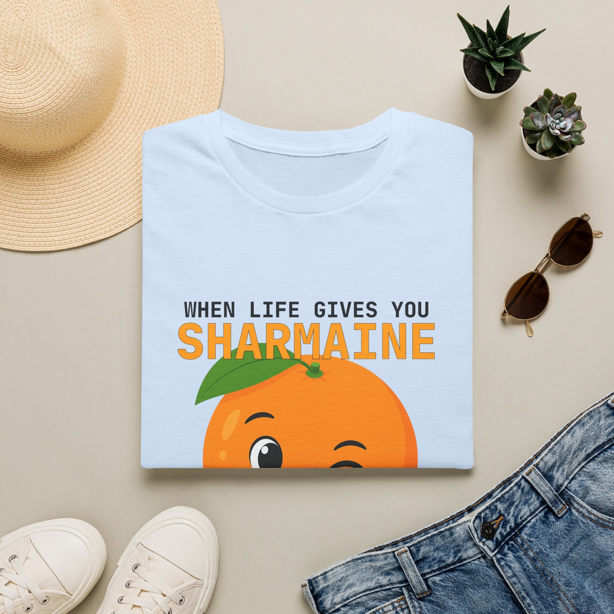 Funny Theme Typography Graphic T-Shirt: When Life Gives You Orange, Squeeze Every Drop of Opportunity