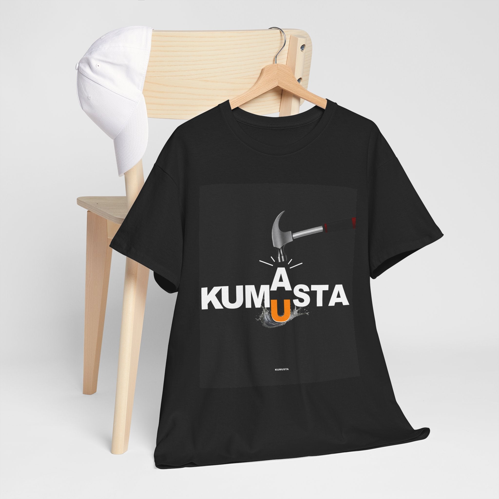 Kumusta Filipino Graphic T Shirt Flaming A Letter Design