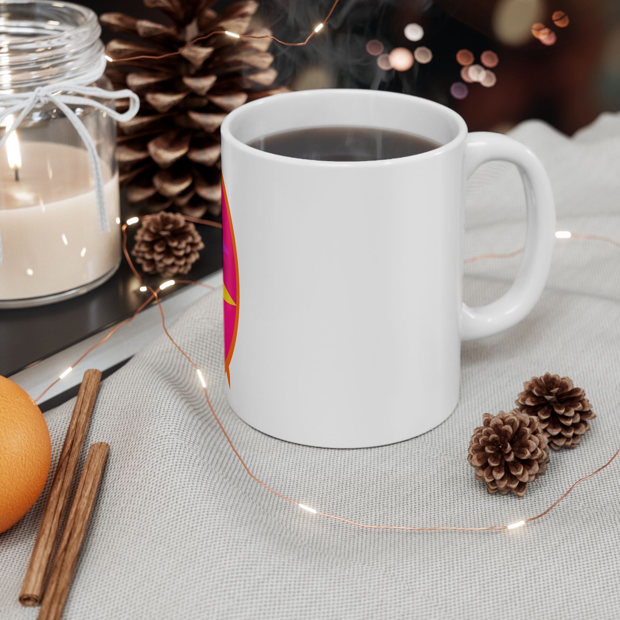 Summer Surfboard Ceramic Mug | Beach Vibes Coffee Cup