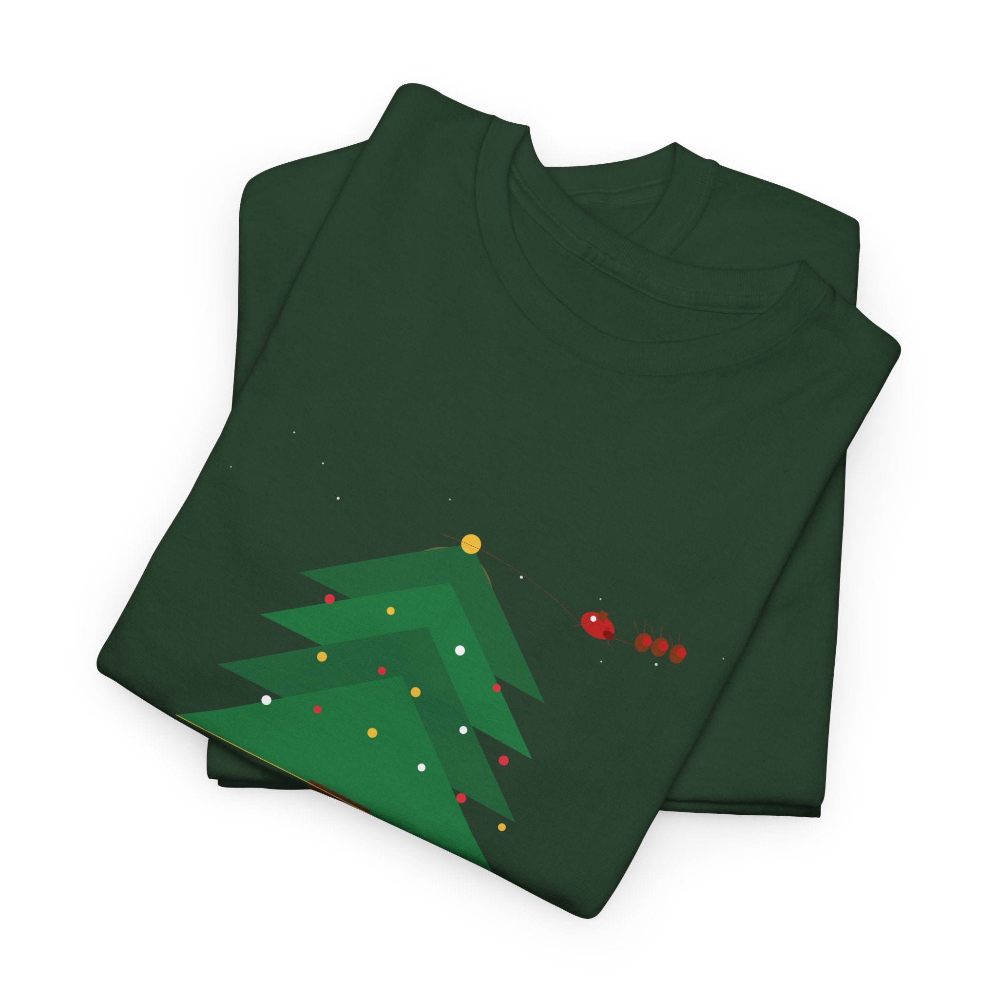 Merry Christmas Holiday Graphic T-Shirt | Festive Cotton Tee