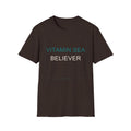 Summer Theme Minimalist Typography T-Shirt, Vitamin Sea Believer Tee