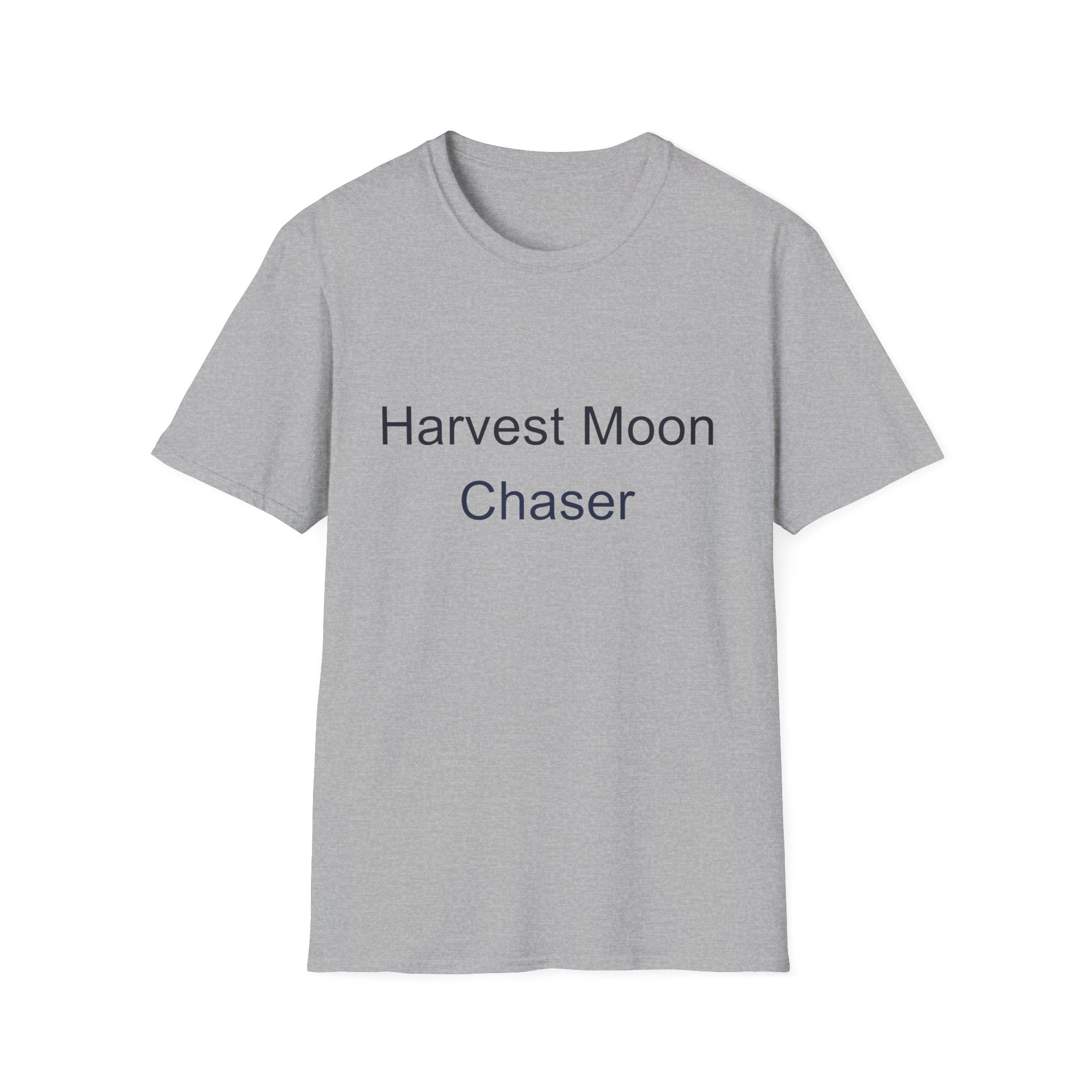 Fall Theme Minimalist Typography T-Shirt, Harvest Moon Chaser Tee