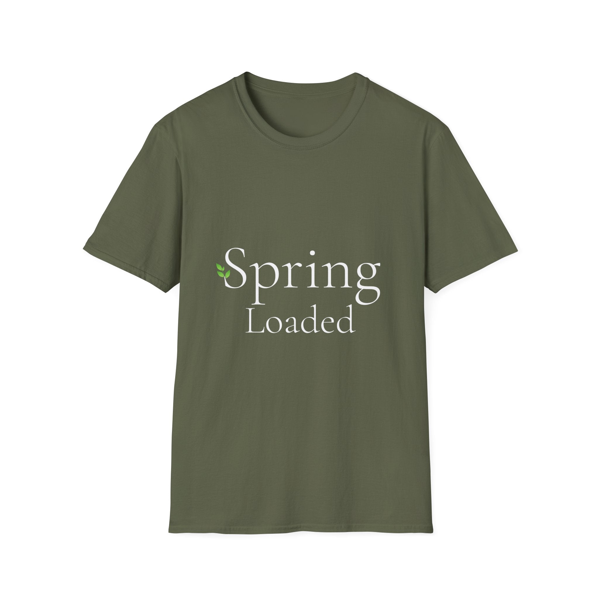Spring Theme Typography T-Shirt, Spring Loaded Garden Tee