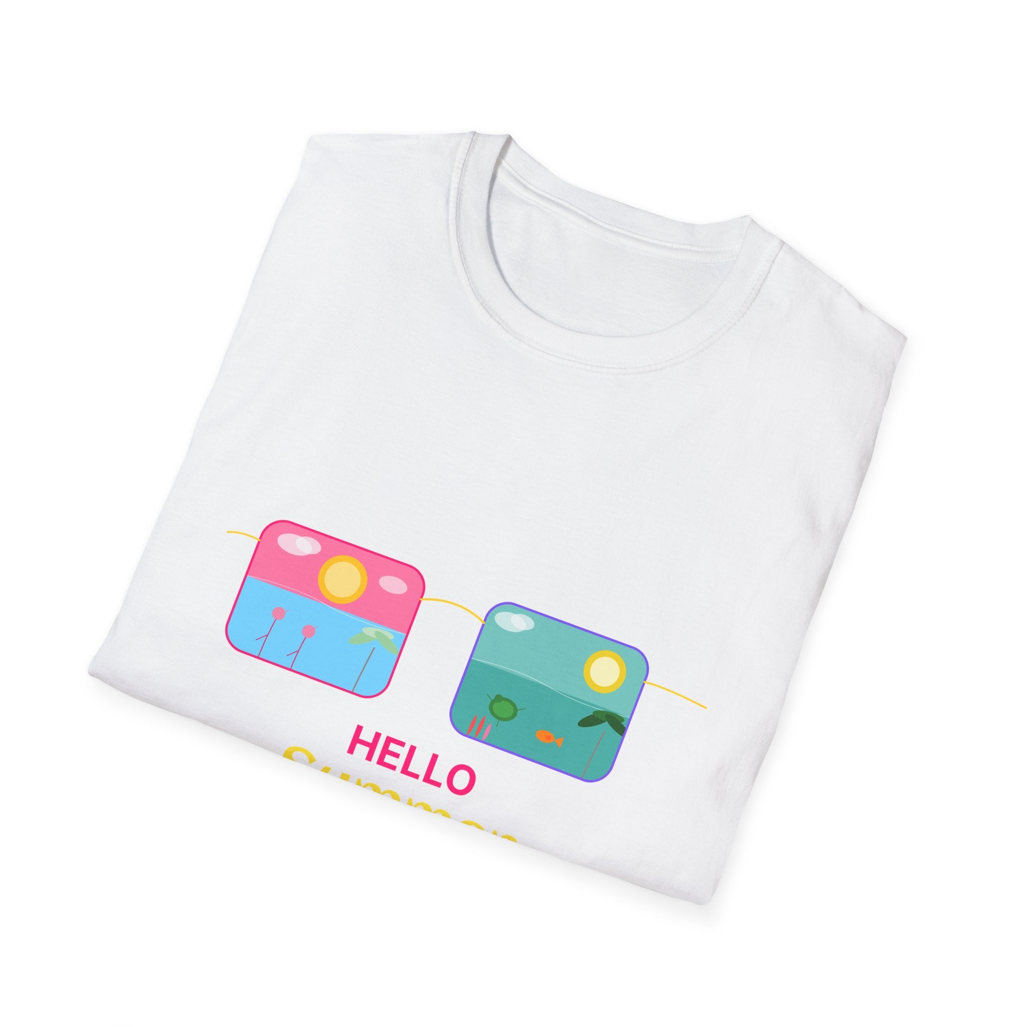 Summer Vibes Lightweight Beach T-Shirt | Soft Ring-Spun Cotton Tee