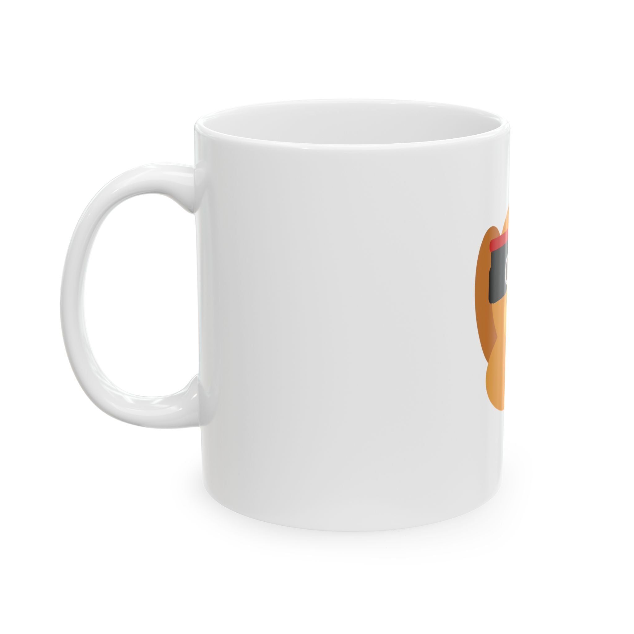 Golden Retriever Ninja Dog Ceramic Mug | Cute Masked Dog Coffee Cup