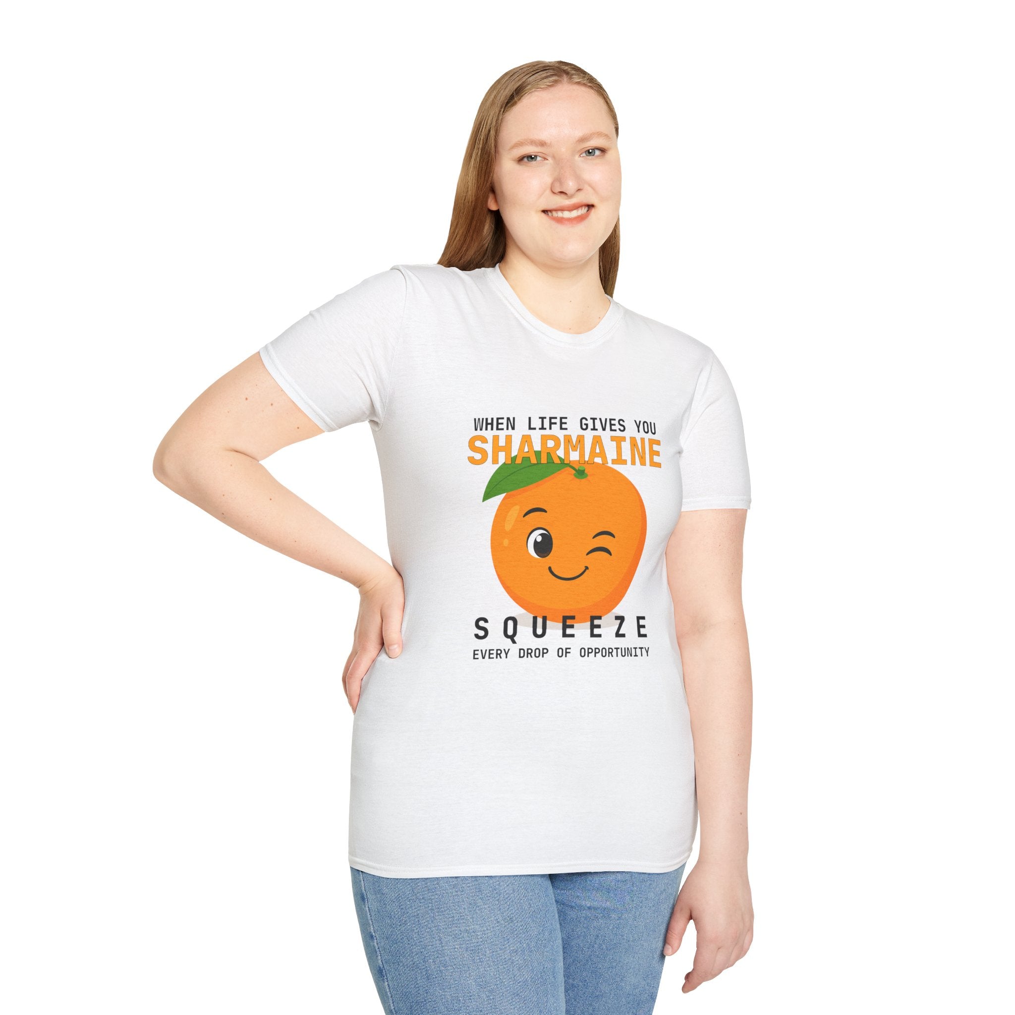 Funny Theme Typography Graphic T-Shirt: When Life Gives You Orange, Squeeze Every Drop of Opportunity