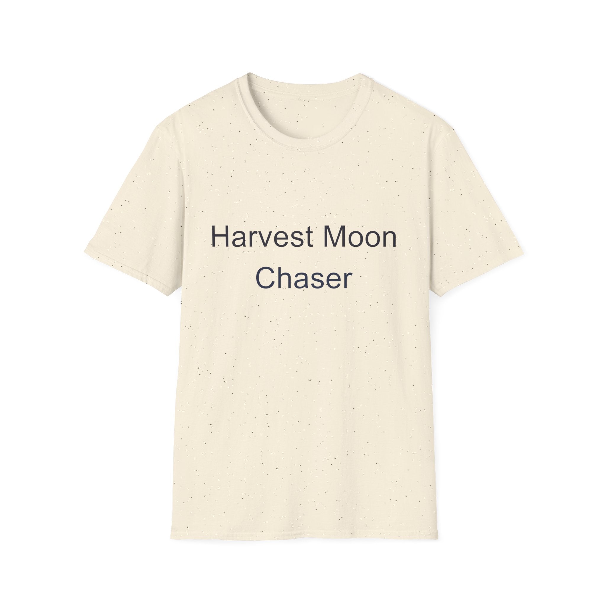 Fall Theme Minimalist Typography T-Shirt, Harvest Moon Chaser Tee