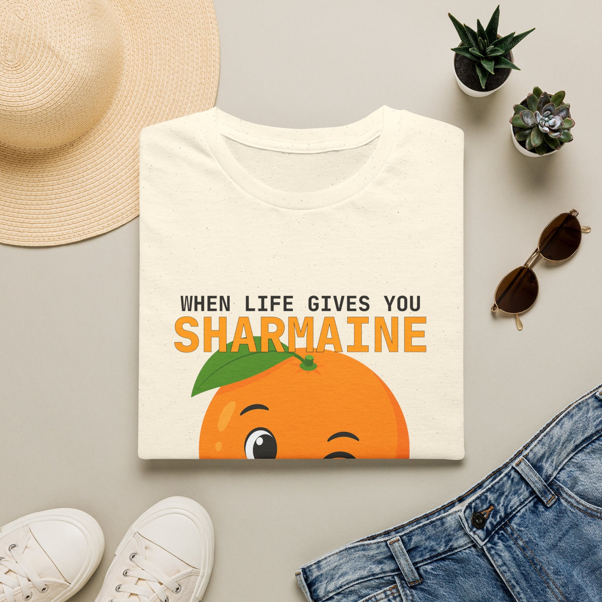 Funny Theme Typography Graphic T-Shirt: When Life Gives You Orange, Squeeze Every Drop of Opportunity