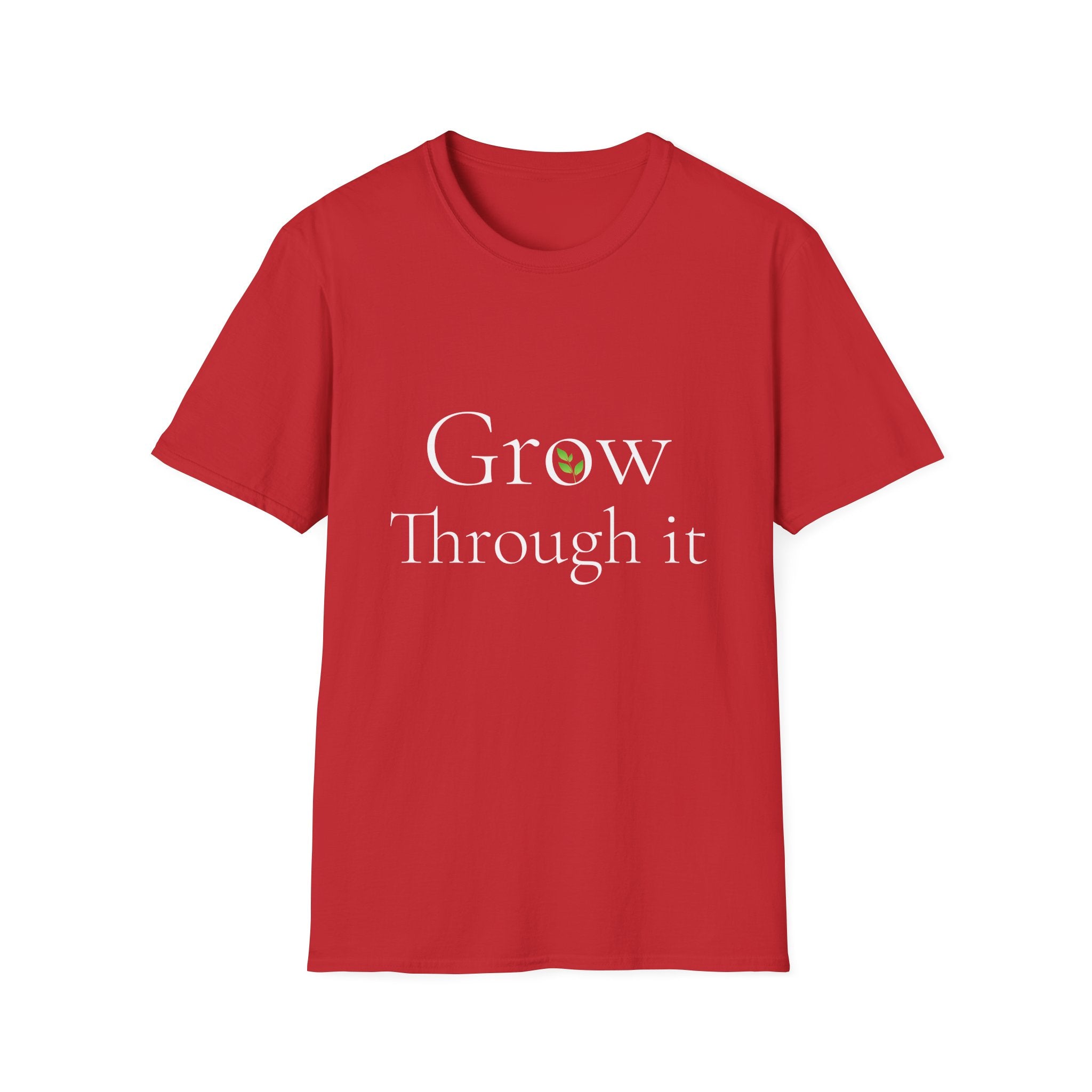 Spring Theme, Minimalist Typography T-Shirt, Grow Through It Graphic Tee