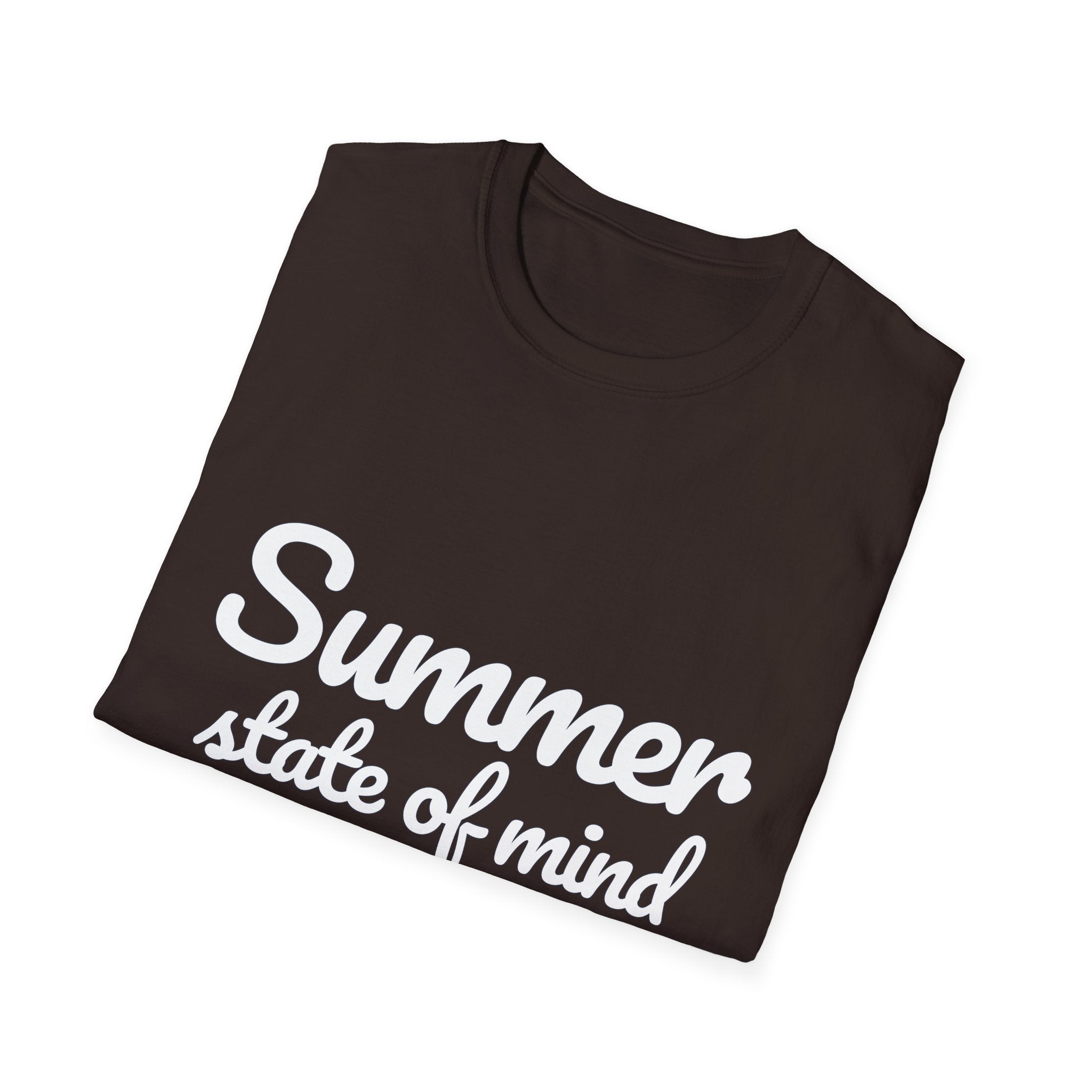 Summer Theme Minimalist Typography T-Shirt, Summer State of Mind T-Shirt