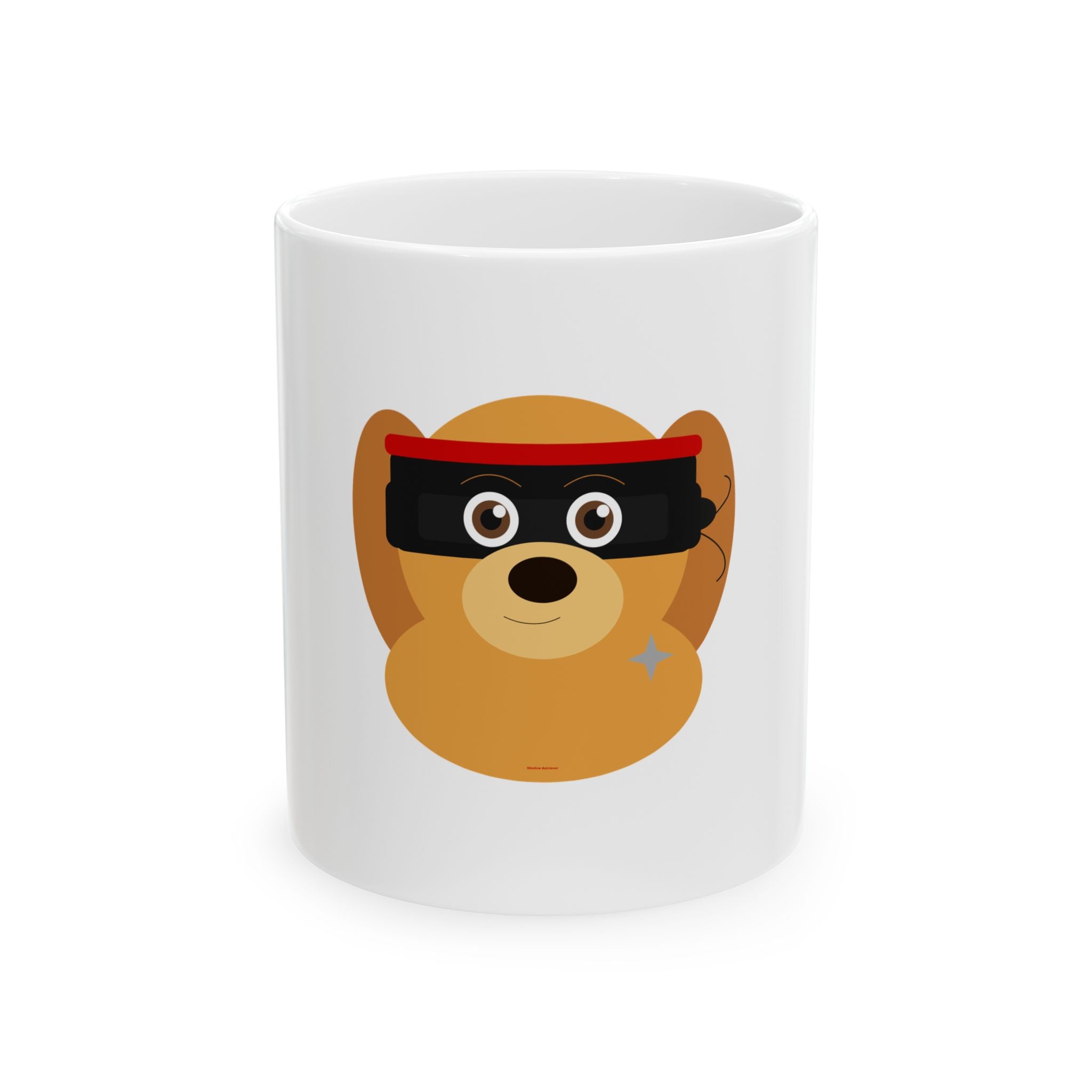 Golden Retriever Ninja Dog Ceramic Mug | Cute Masked Dog Coffee Cup