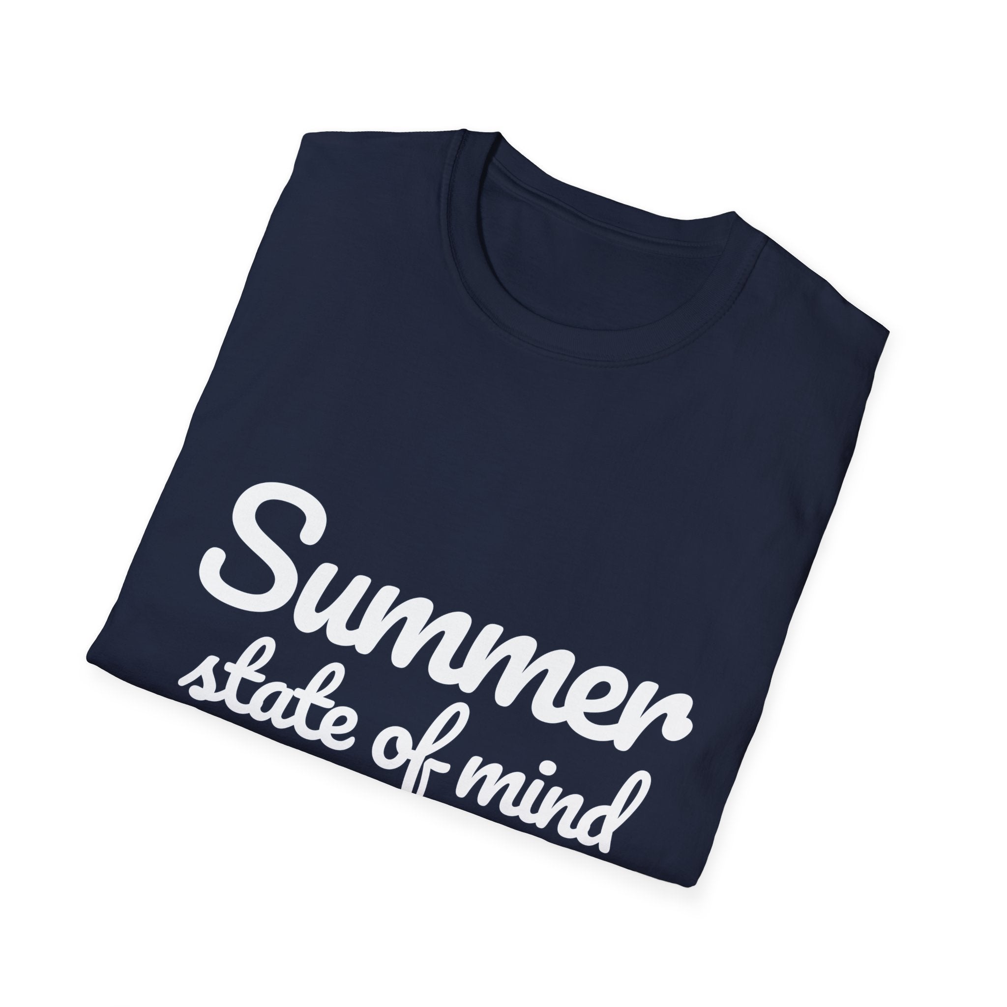 Summer Theme Minimalist Typography T-Shirt, Summer State of Mind T-Shirt