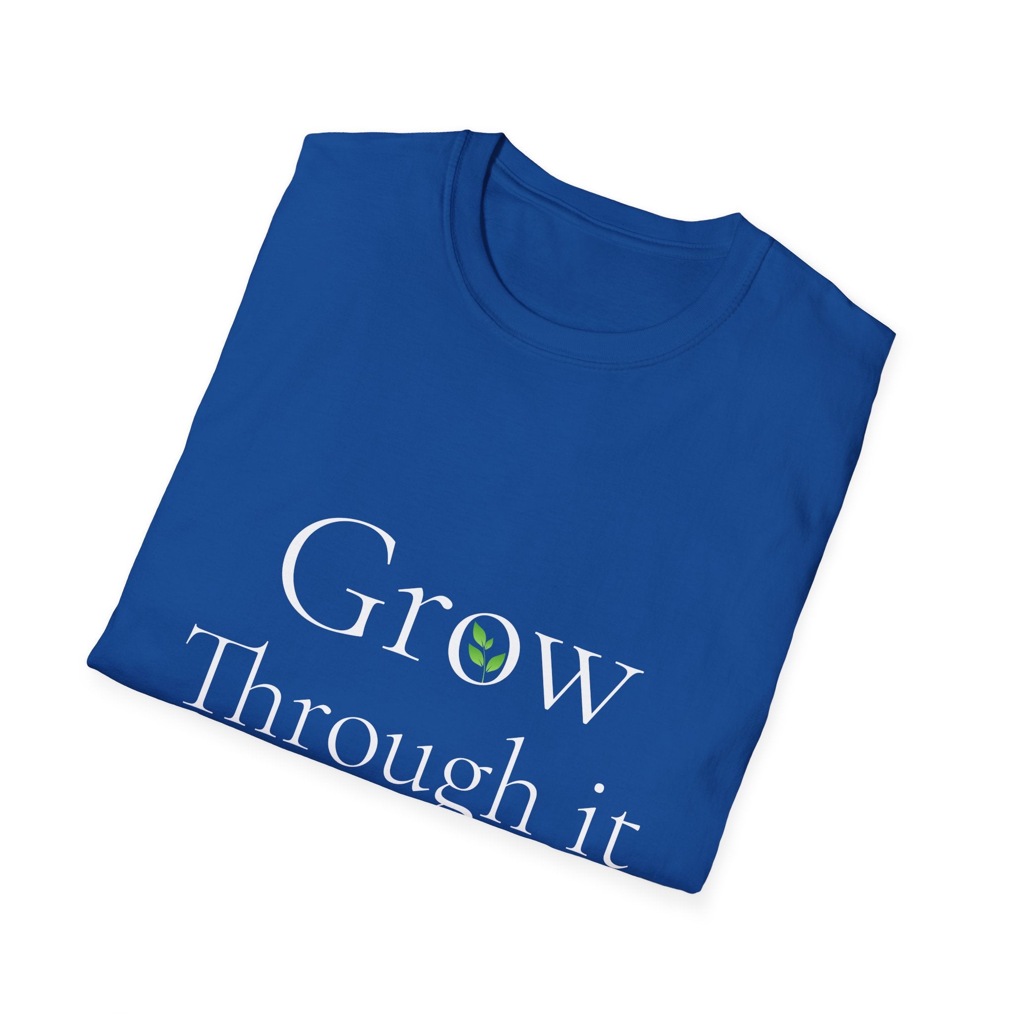 Spring Theme, Minimalist Typography T-Shirt, Grow Through It Graphic Tee