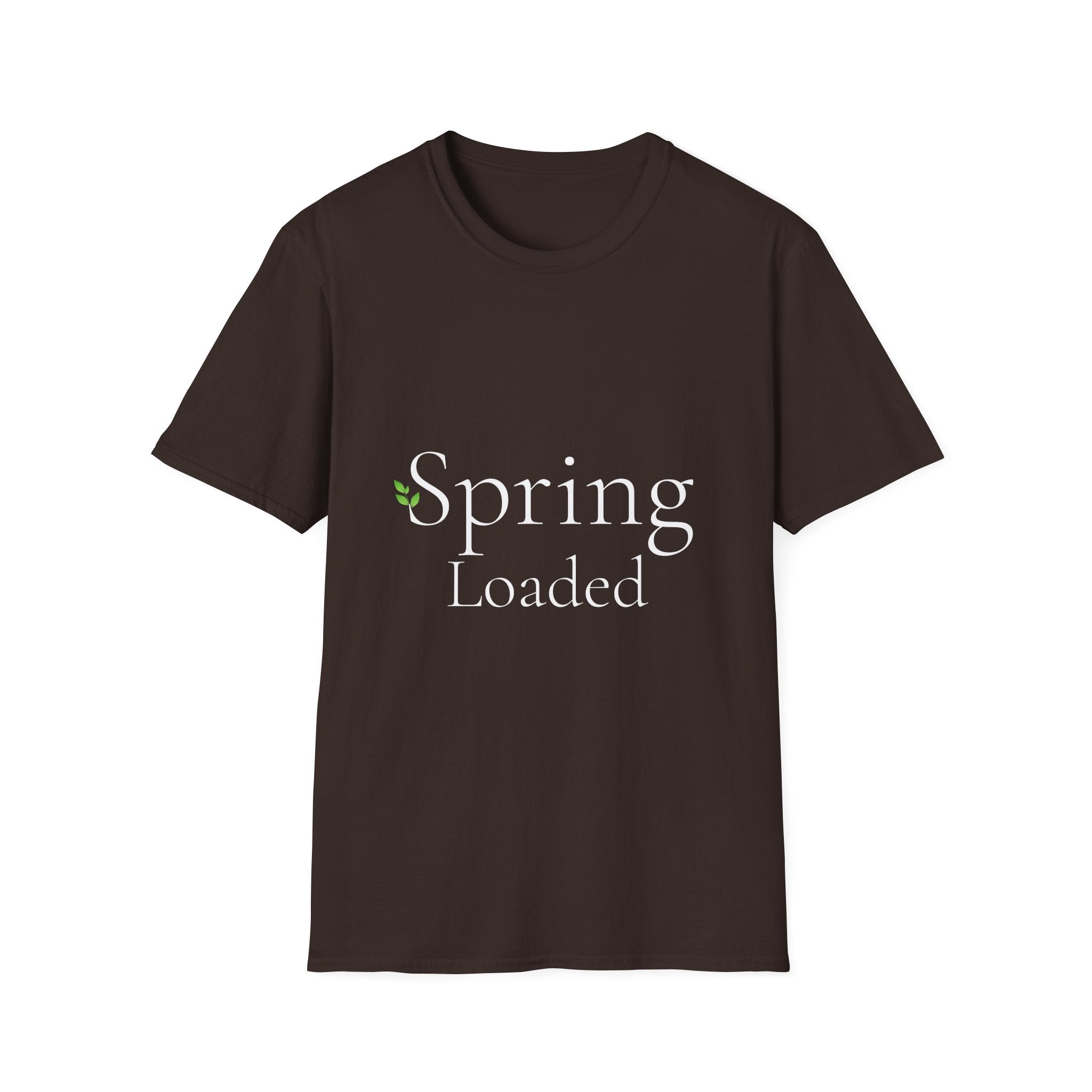 Spring Theme Typography T-Shirt, Spring Loaded Garden Tee