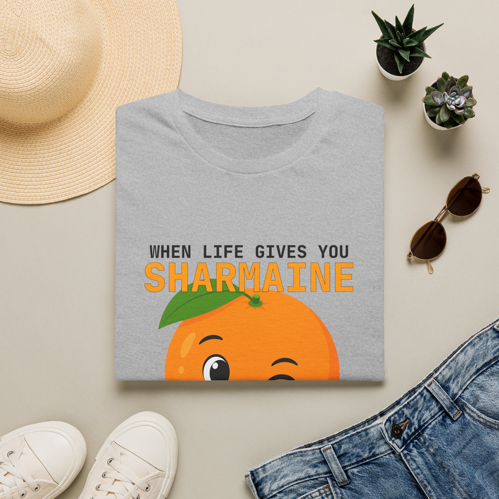 Funny Theme Typography Graphic T-Shirt: When Life Gives You Orange, Squeeze Every Drop of Opportunity