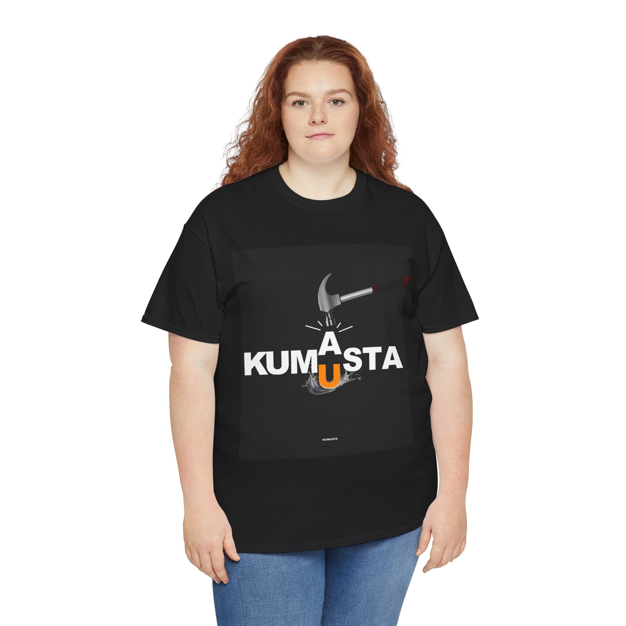 Kumusta Filipino Graphic T Shirt Flaming A Letter Design