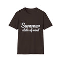 Summer Theme Minimalist Typography T-Shirt, Summer State of Mind T-Shirt