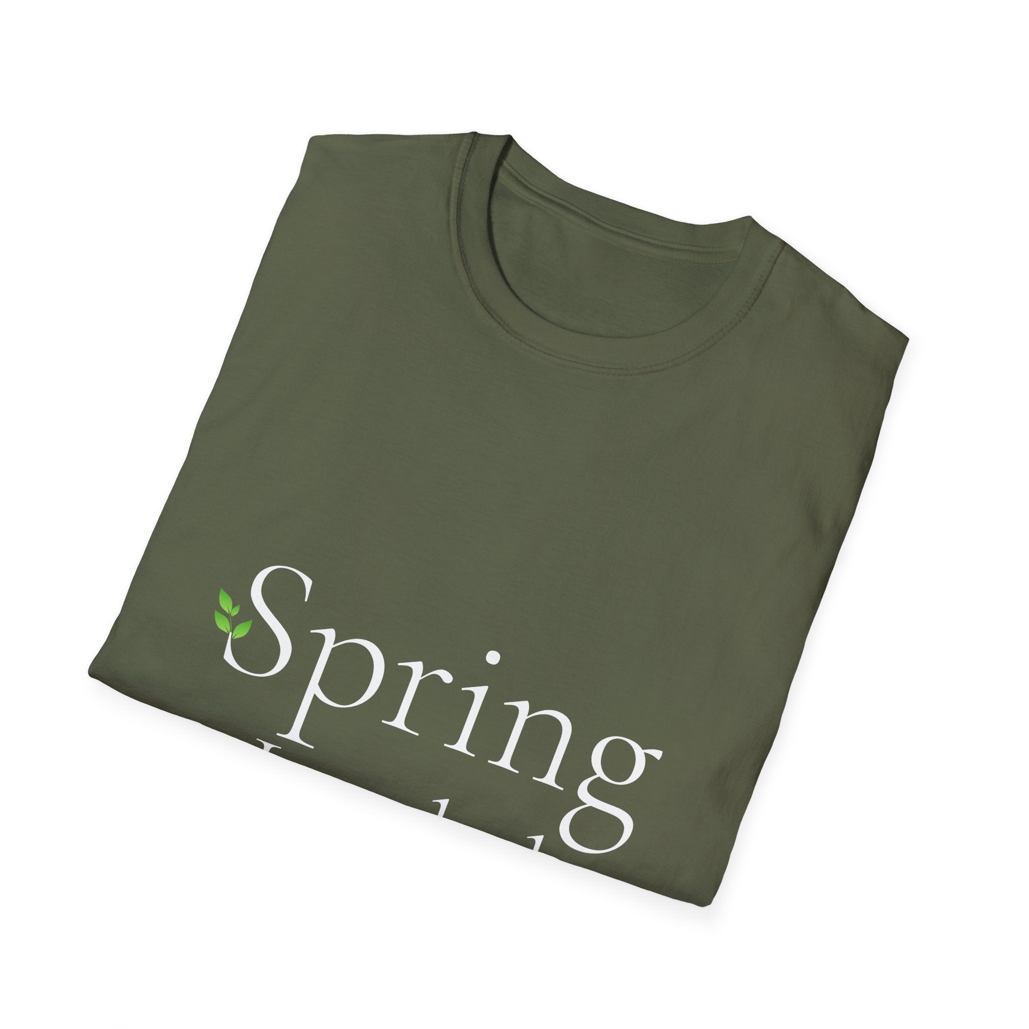 Spring Theme Typography T-Shirt, Spring Loaded Garden Tee