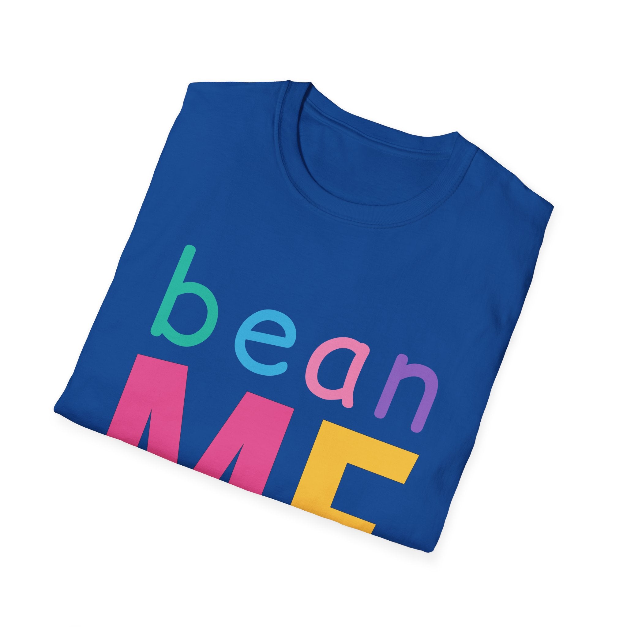 Colorful Theme Typography T-Shirt, Bean Me Colorful Playful Graphic Tee