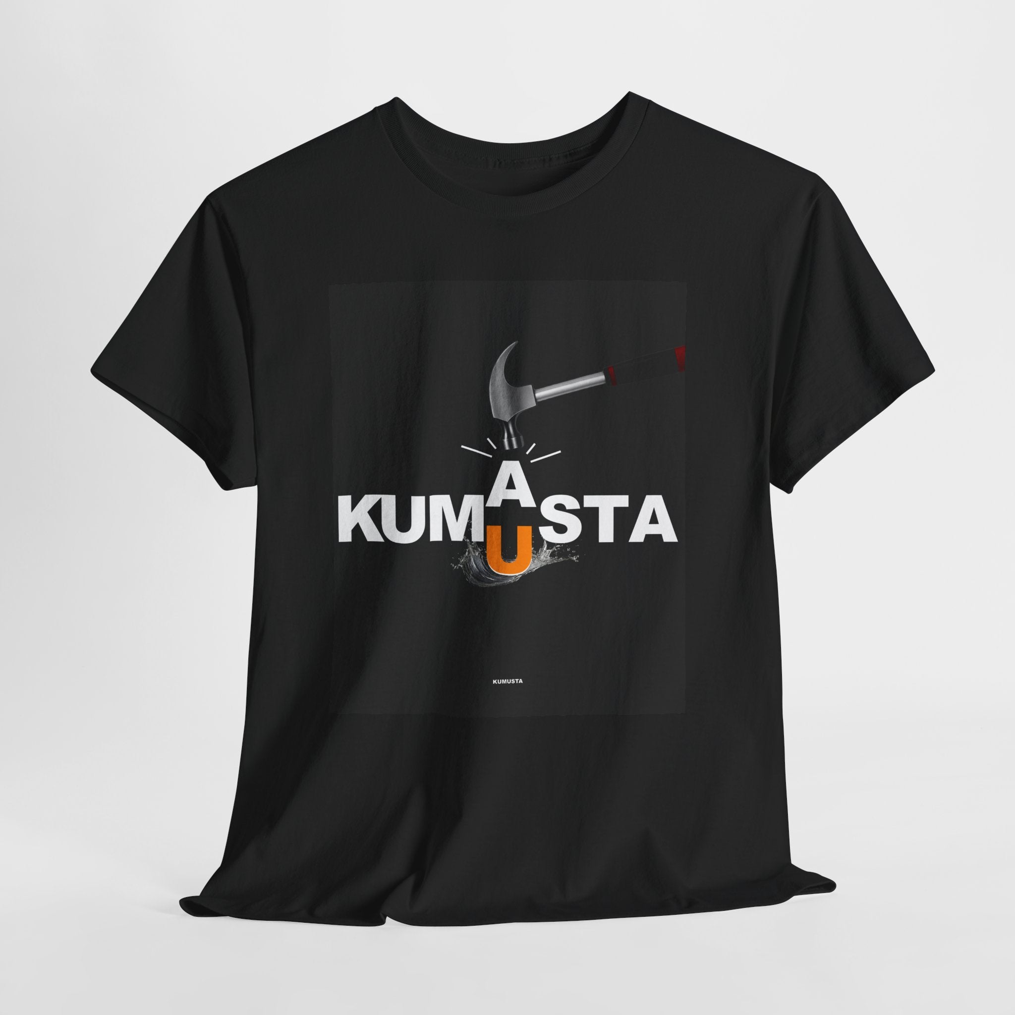 Kumusta Filipino Graphic T Shirt Flaming A Letter Design
