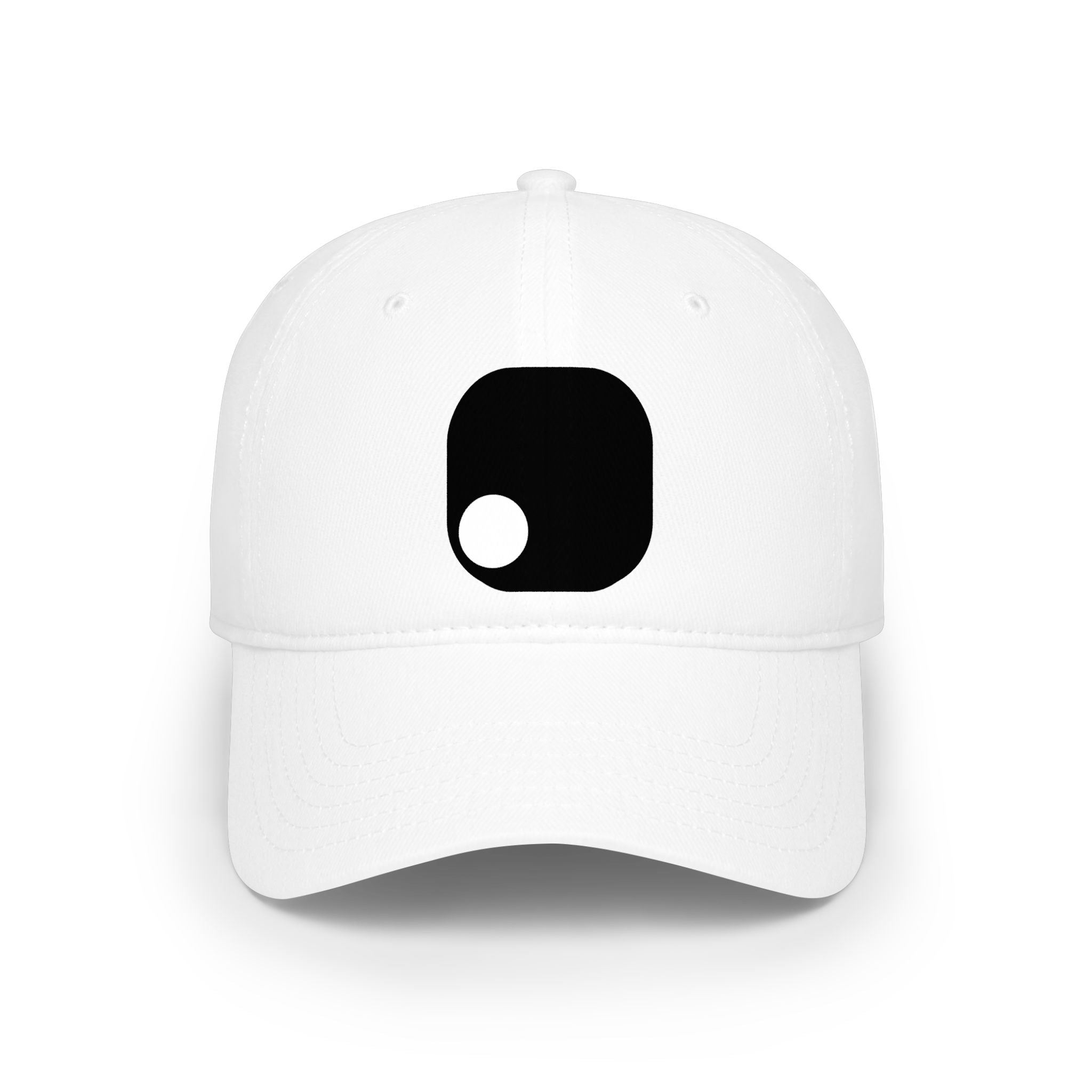 Minimalist Yin-Yang Square Cap | Low-Profile Baseball Hat