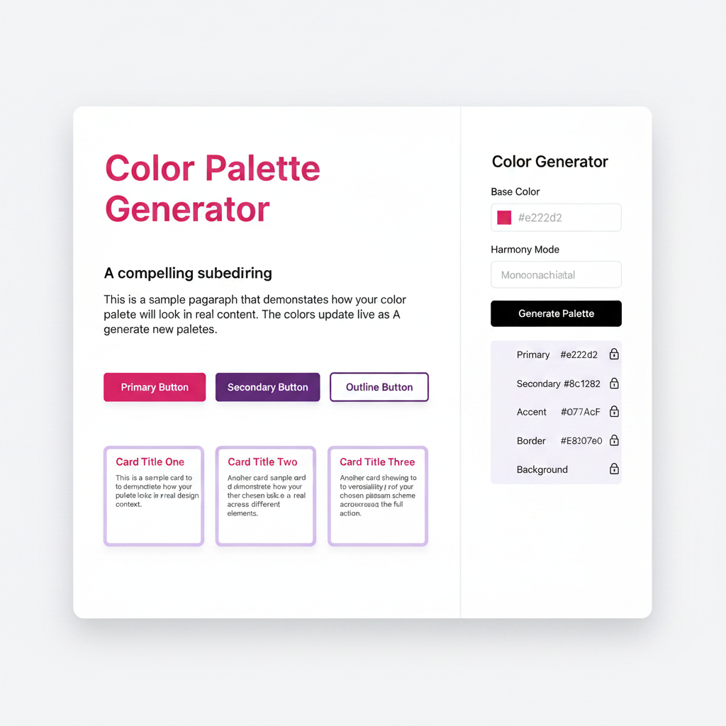 Color Palette Generator – Square